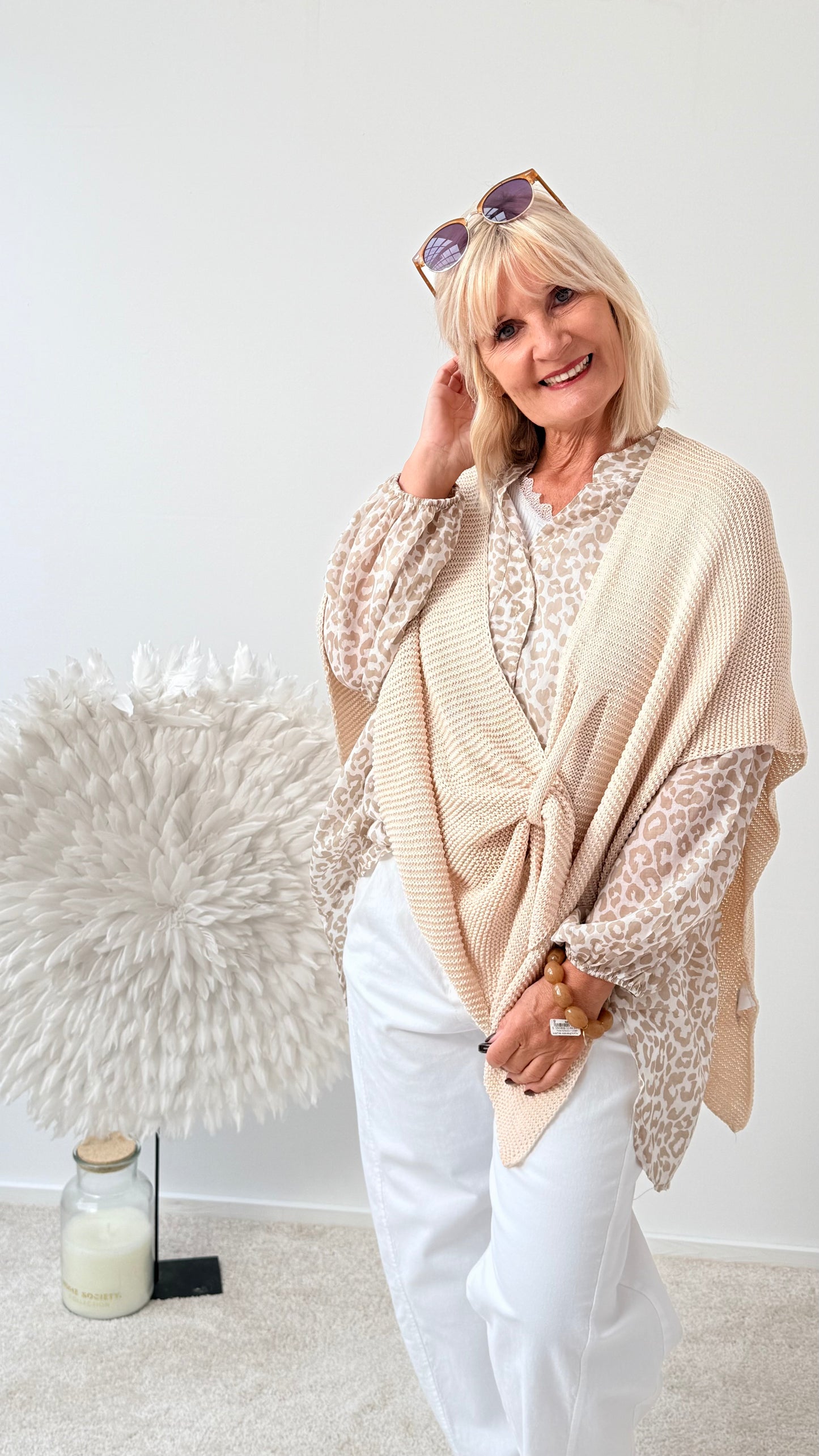 PONCHO "BEIGE"