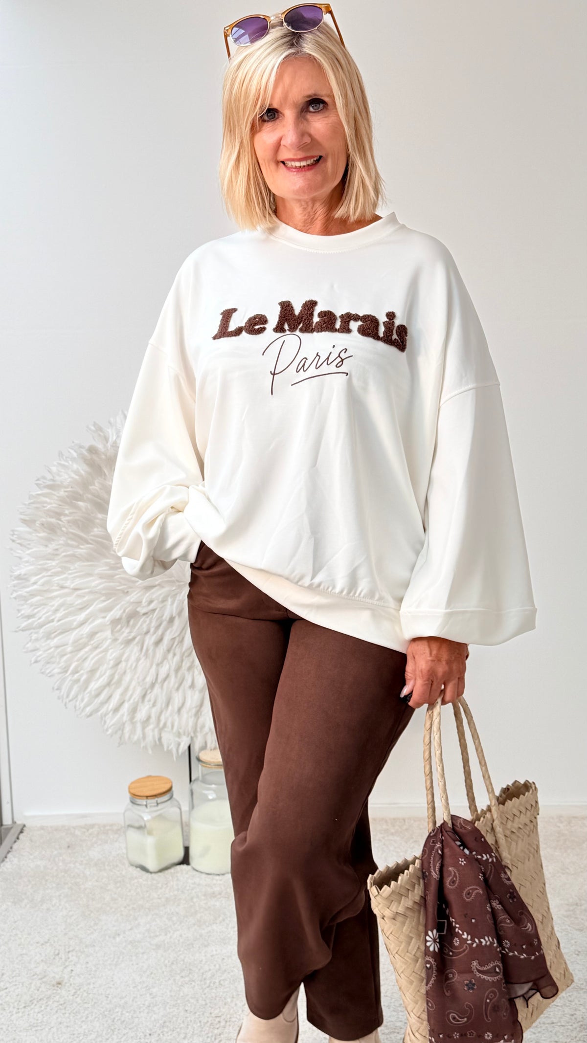 SWEATSHIRT "LE `RAISE`ECRU