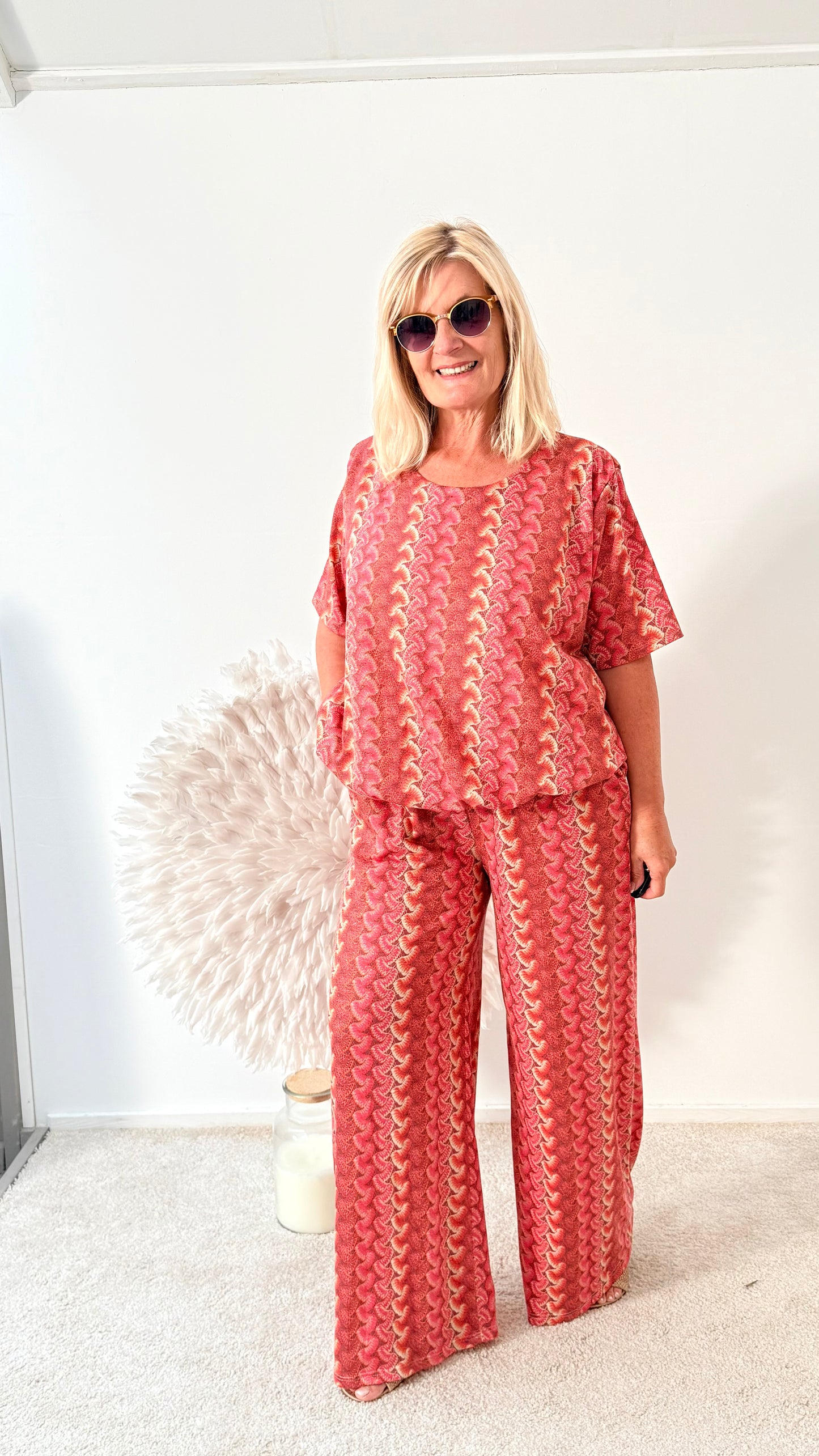 2 TEILER BLUSE & HOSE" MISSONI MUSTER"