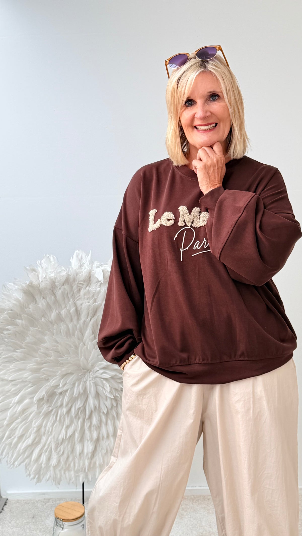 SWEATSHIRT "LE `RAISE`BRAUN