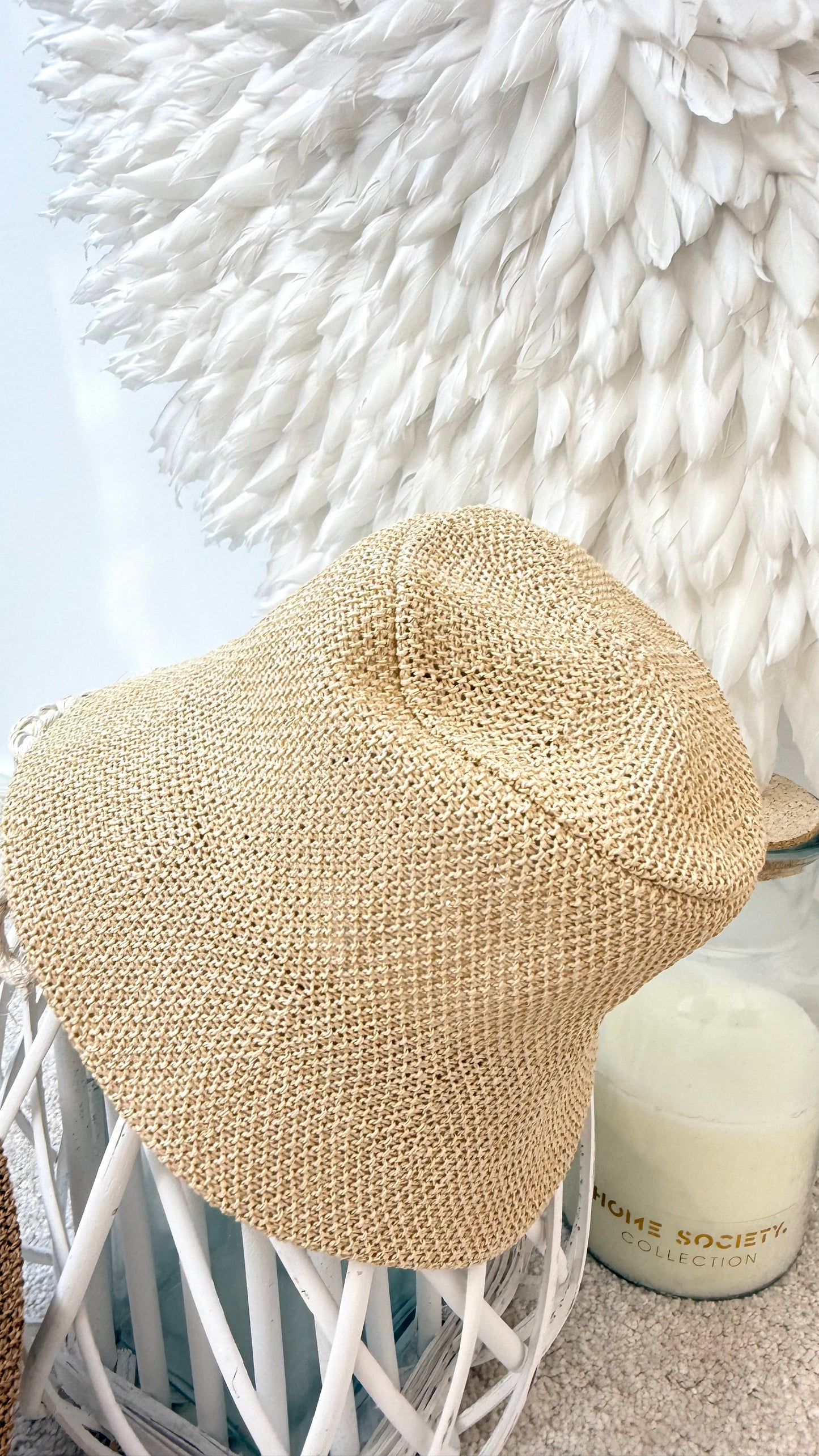 BUCKET HUT AUS BAST "BEIGE"
