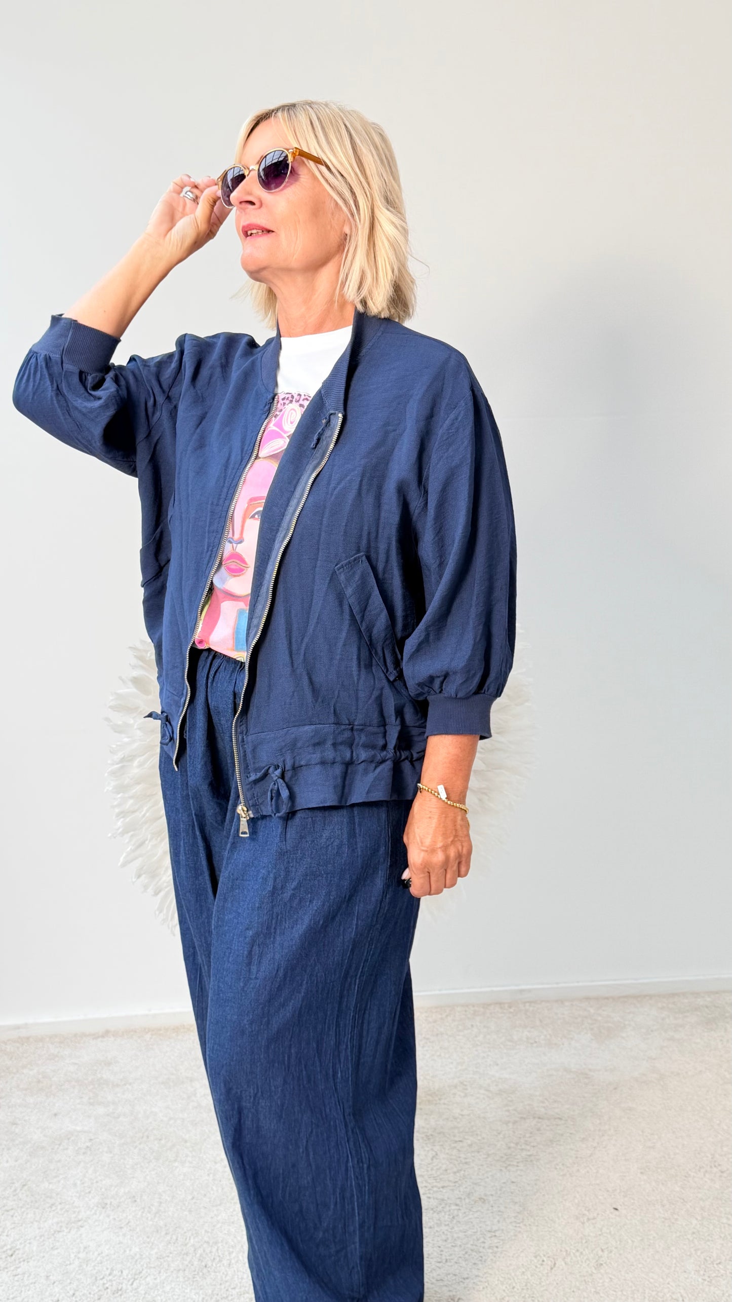 BLUSEN / JACKE "BLAU"