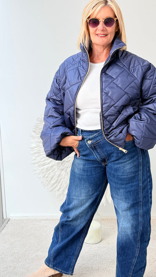 STEPPJACKE MIT STEHKRAGEN