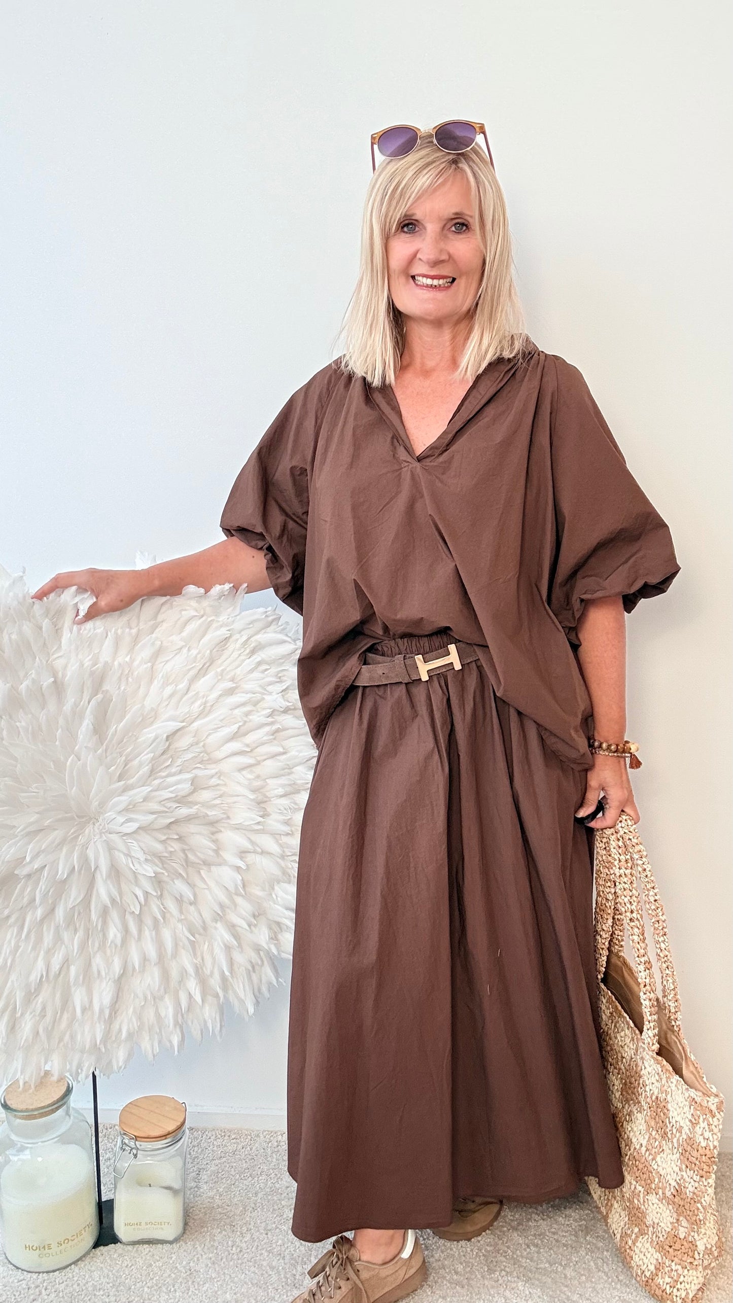 BLUSE "MIRA"BRAUN