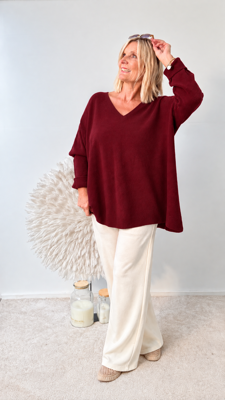 OVERSIZE PULLI"BORDAUXE"