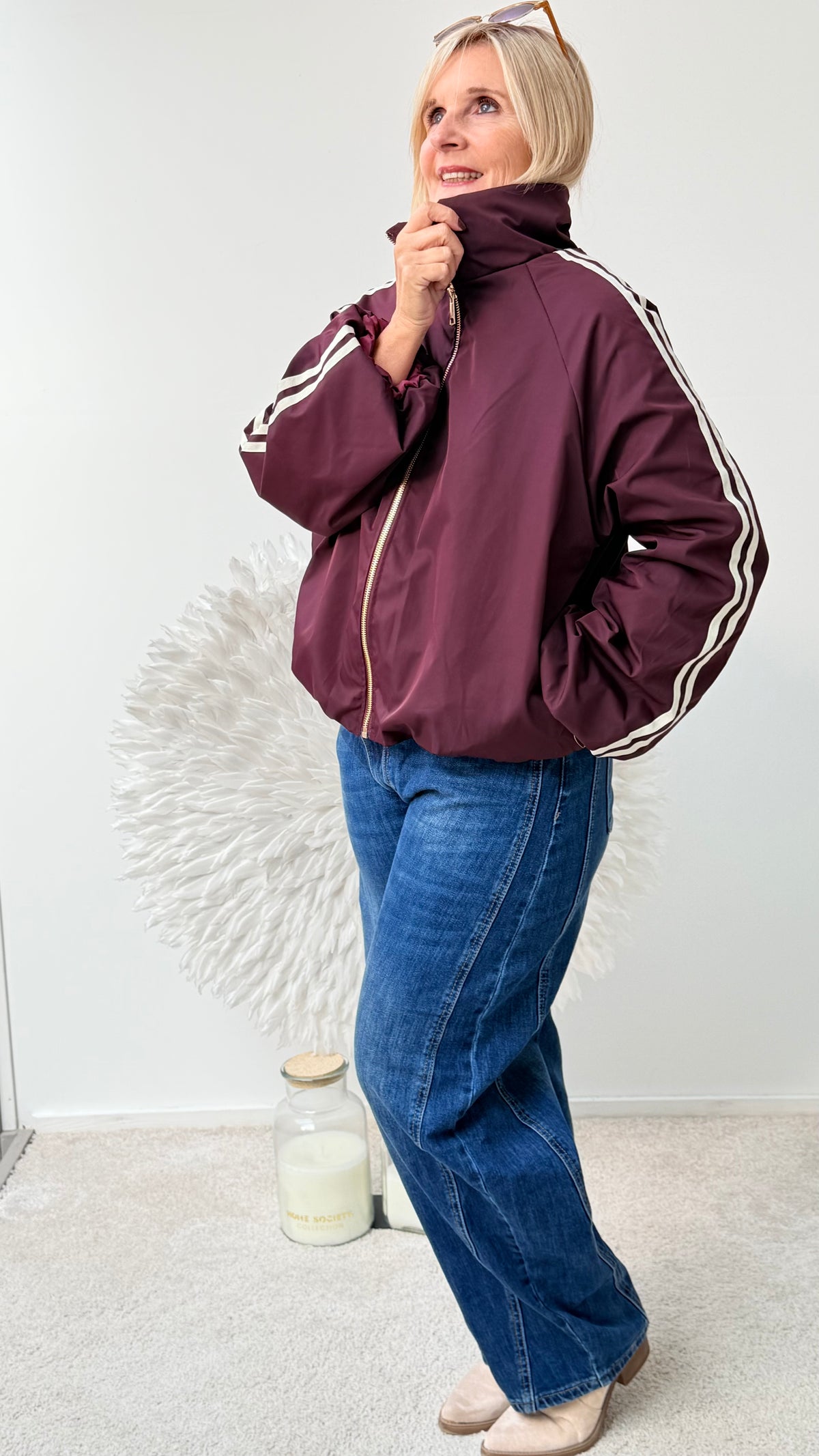 BLOUSON JACKE MIT STREIFEN "BEERENTON"