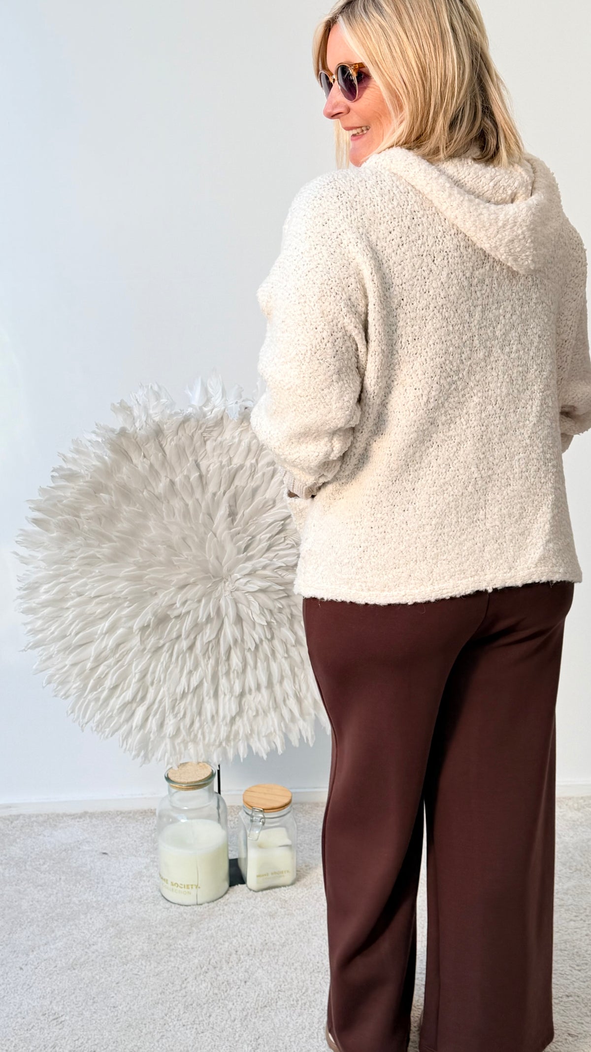 BOUCLE JACKE "BEIGE"