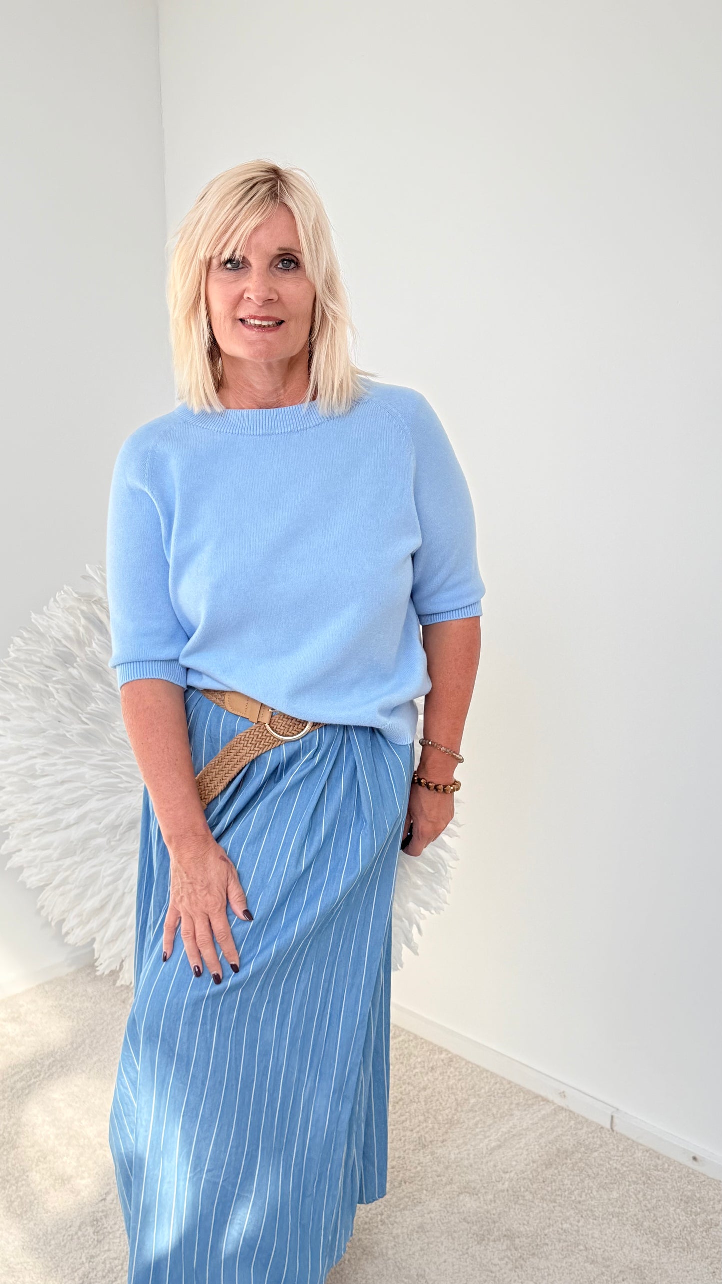 LÄSSIGER ROCK IM DENIM LOOK