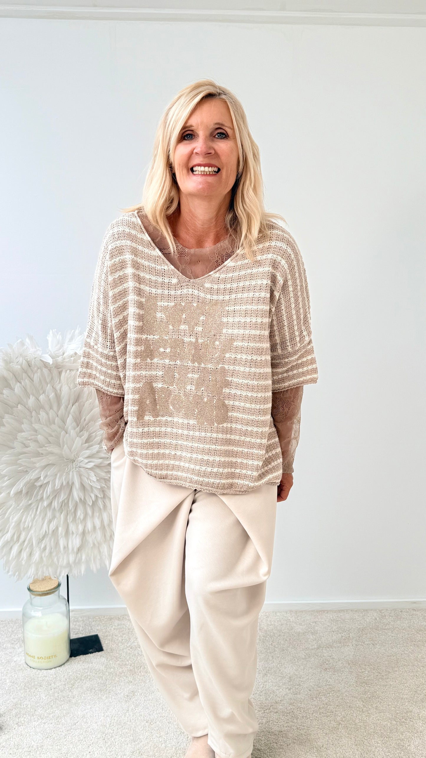 PULLI "LENSS" TAUPE