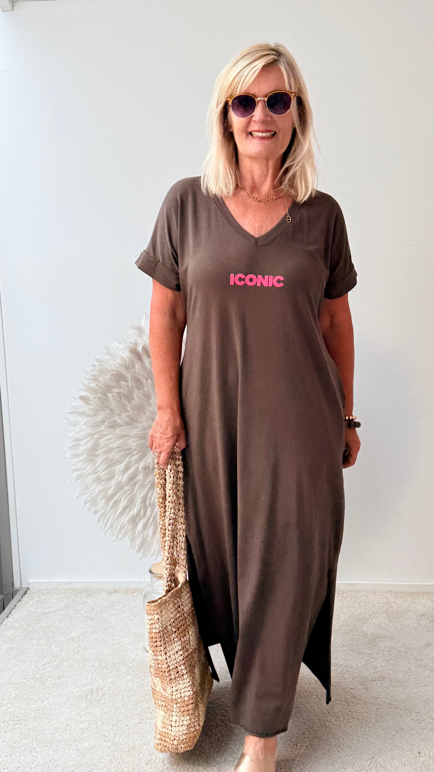 KLEID " NEW BRAUN"