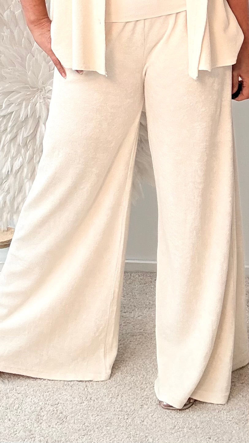 HOSE IM COZY STYLE "ECRU"