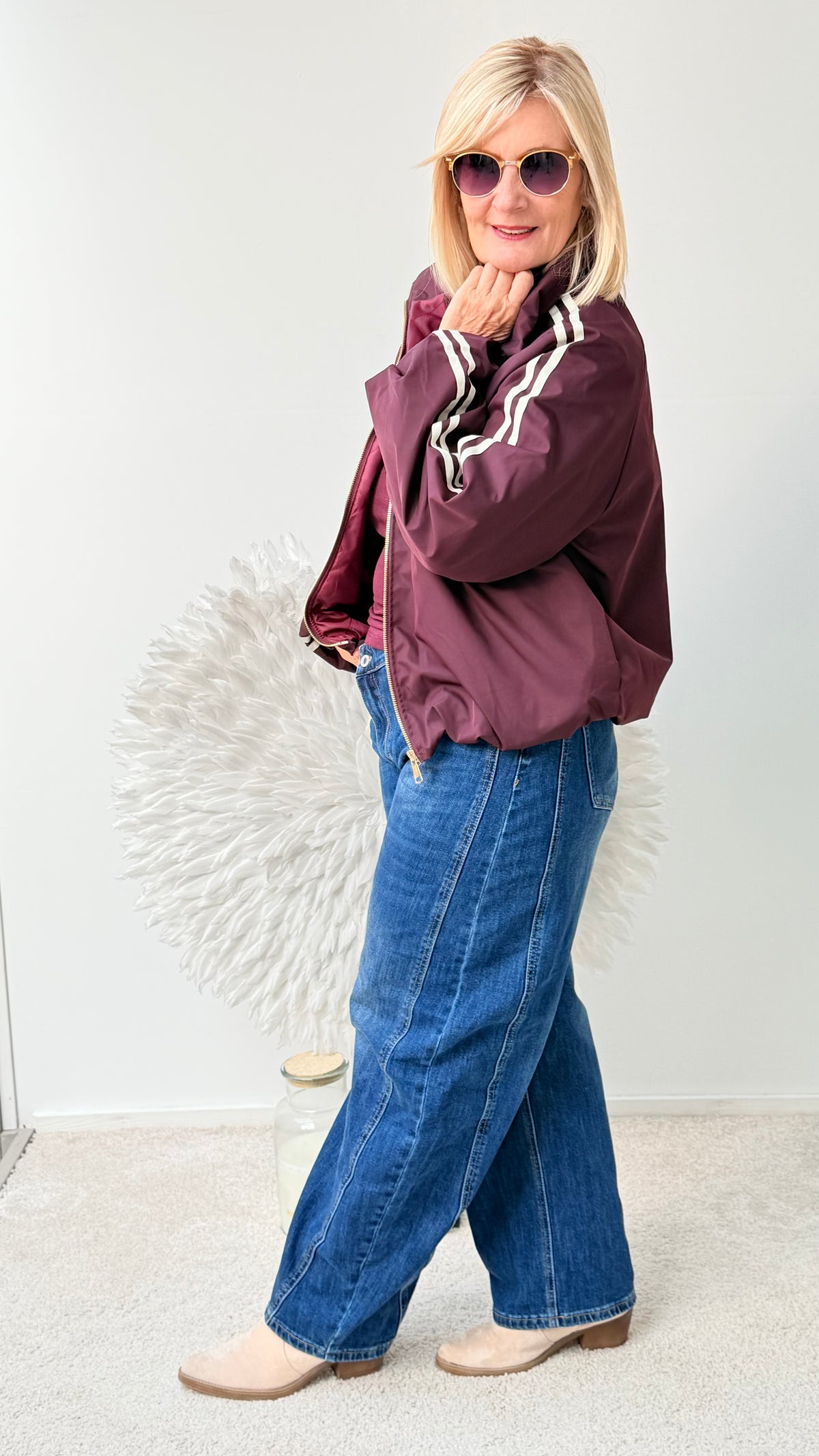 BLOUSON JACKE MIT STREIFEN "BEERENTON"