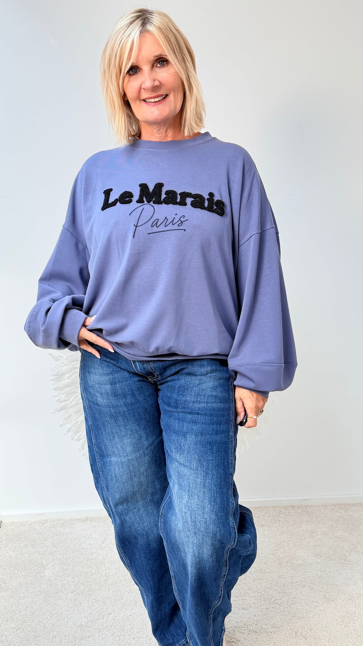 SWEATSHIRT "LE `RAISE`BLAU