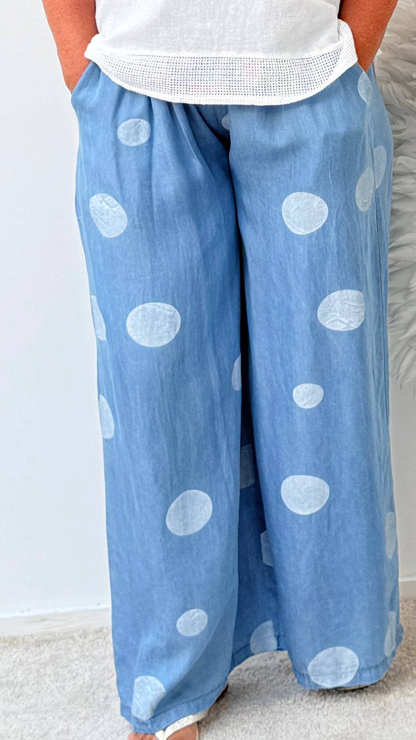 HOSE DENIM OPTIK " MIT PUNKTEN"