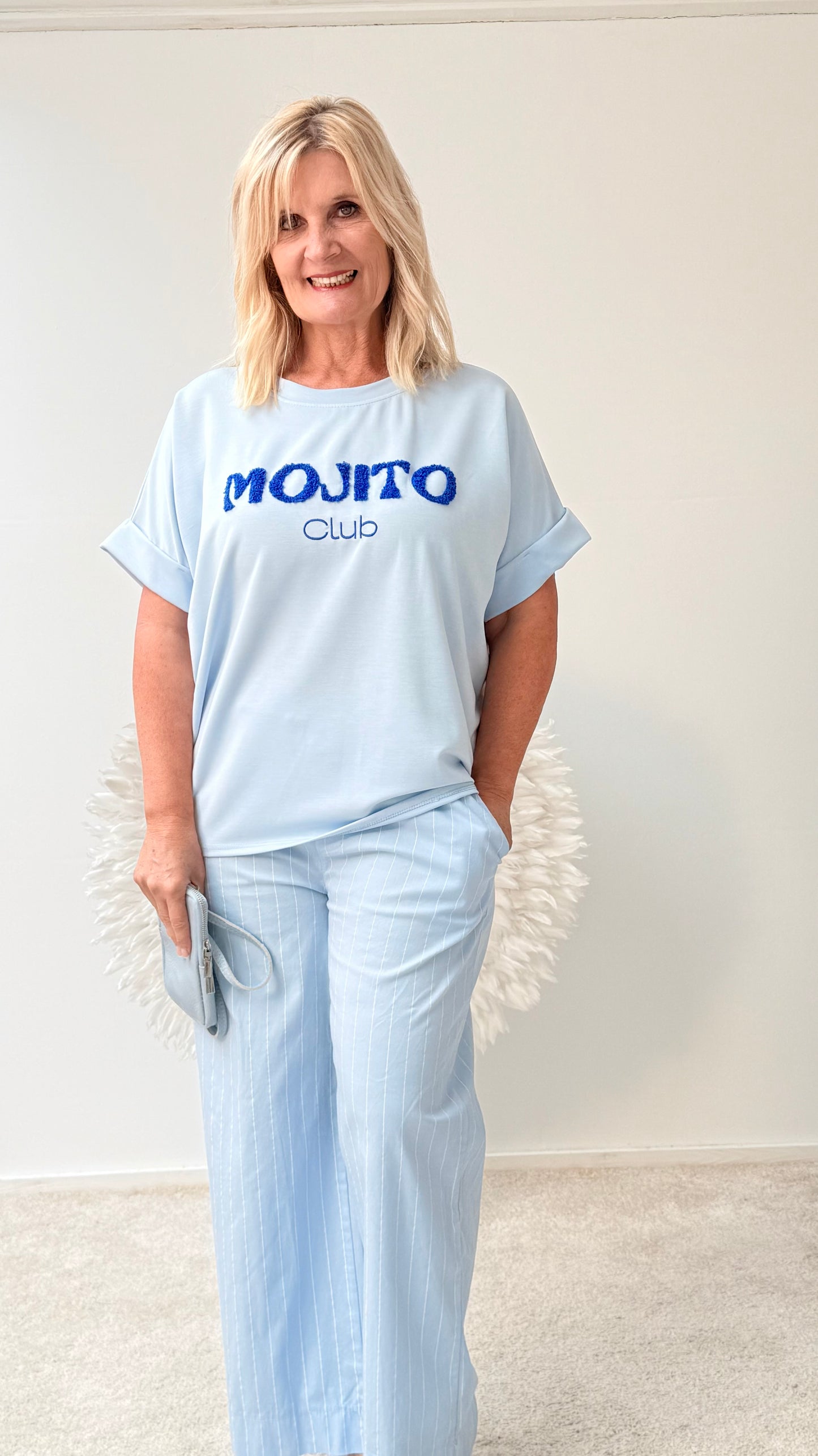 SHIRT " MIT AUFDRUCK MOJITO"