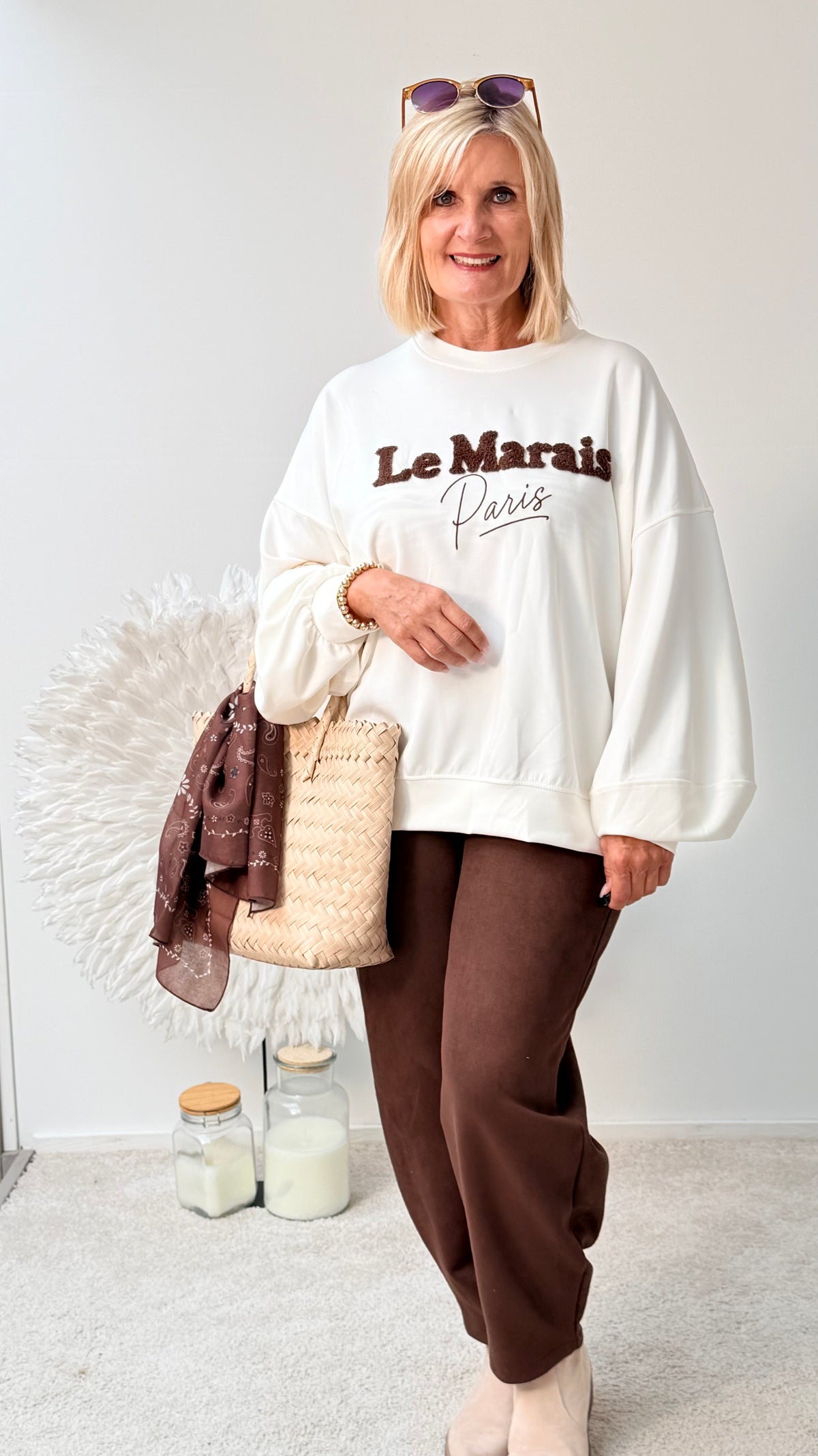 SWEATSHIRT "LE `RAISE`ECRU