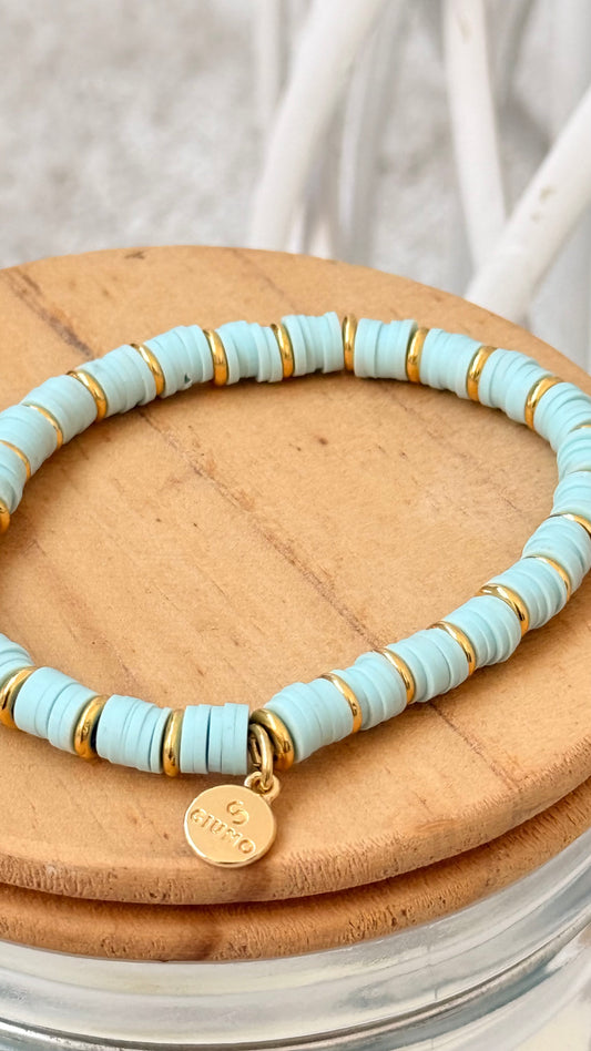 ARMBÄNDCHEN" MINT MIT GOLD"