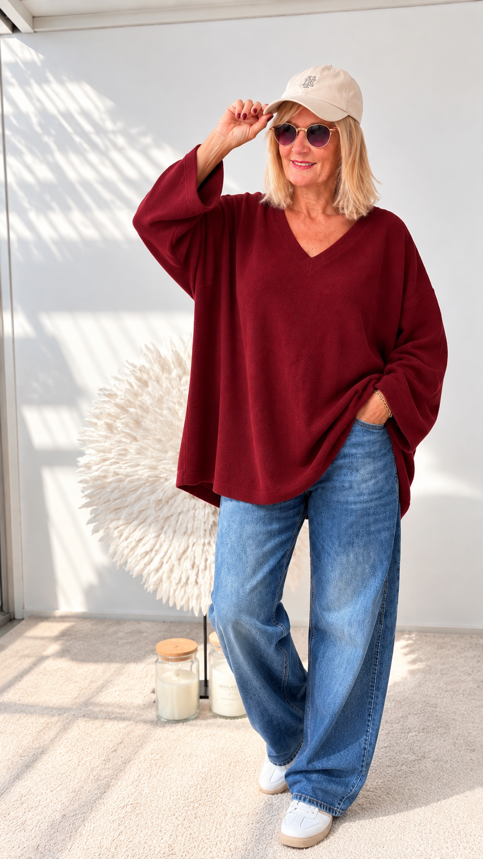 OVERSIZE PULLI"BORDAUXE"