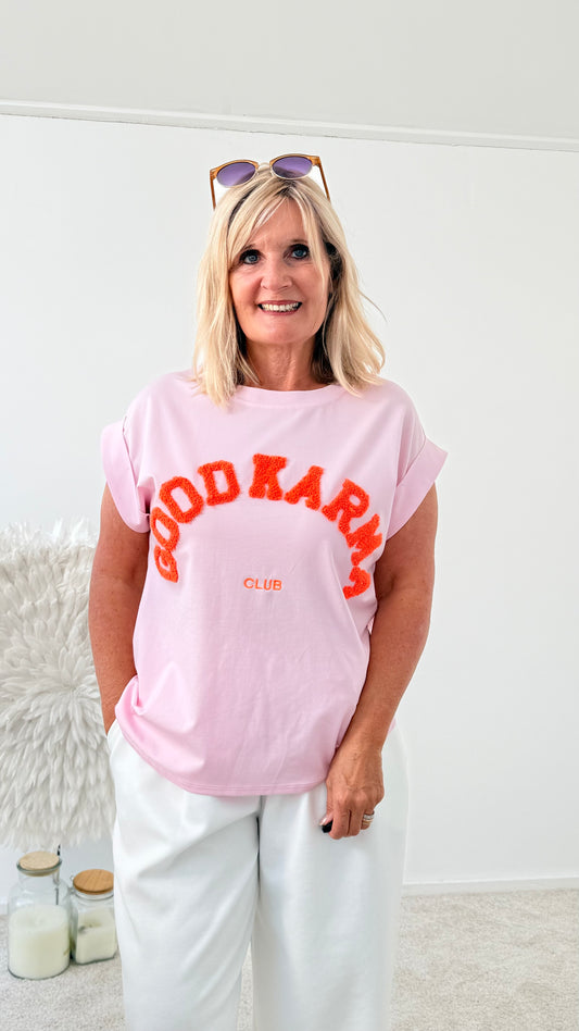 SHIRT "KARMA" ROSE