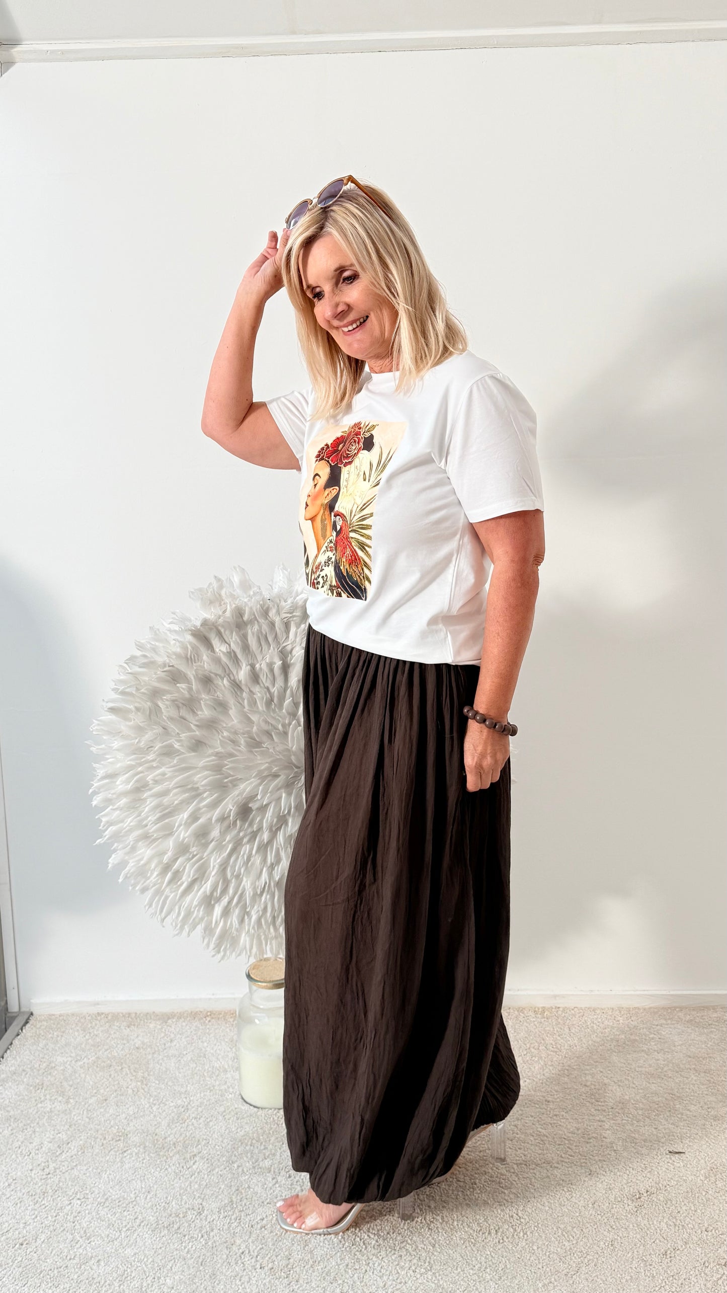 HOSE IM HAREM STYLE "TAUPE" BRAUN"