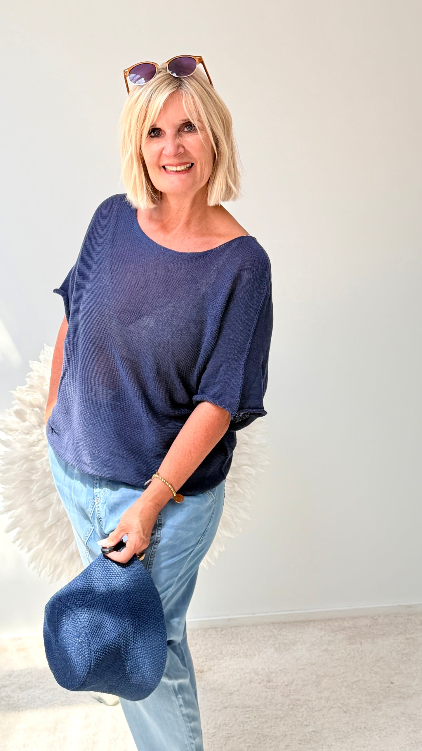 BASIC PULLI " MITTERNACHT BLAU"