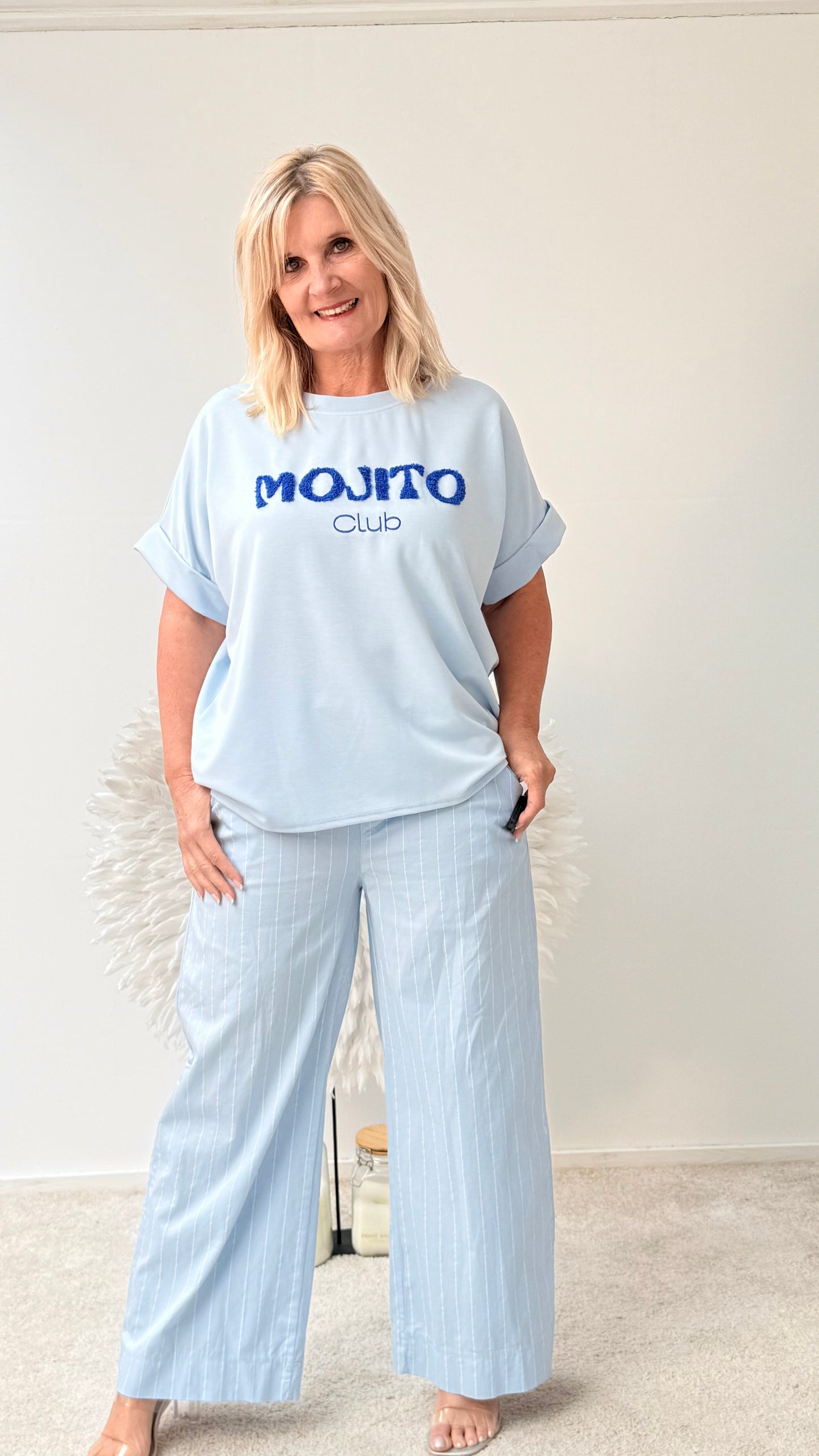 SHIRT " MIT AUFDRUCK MOJITO"