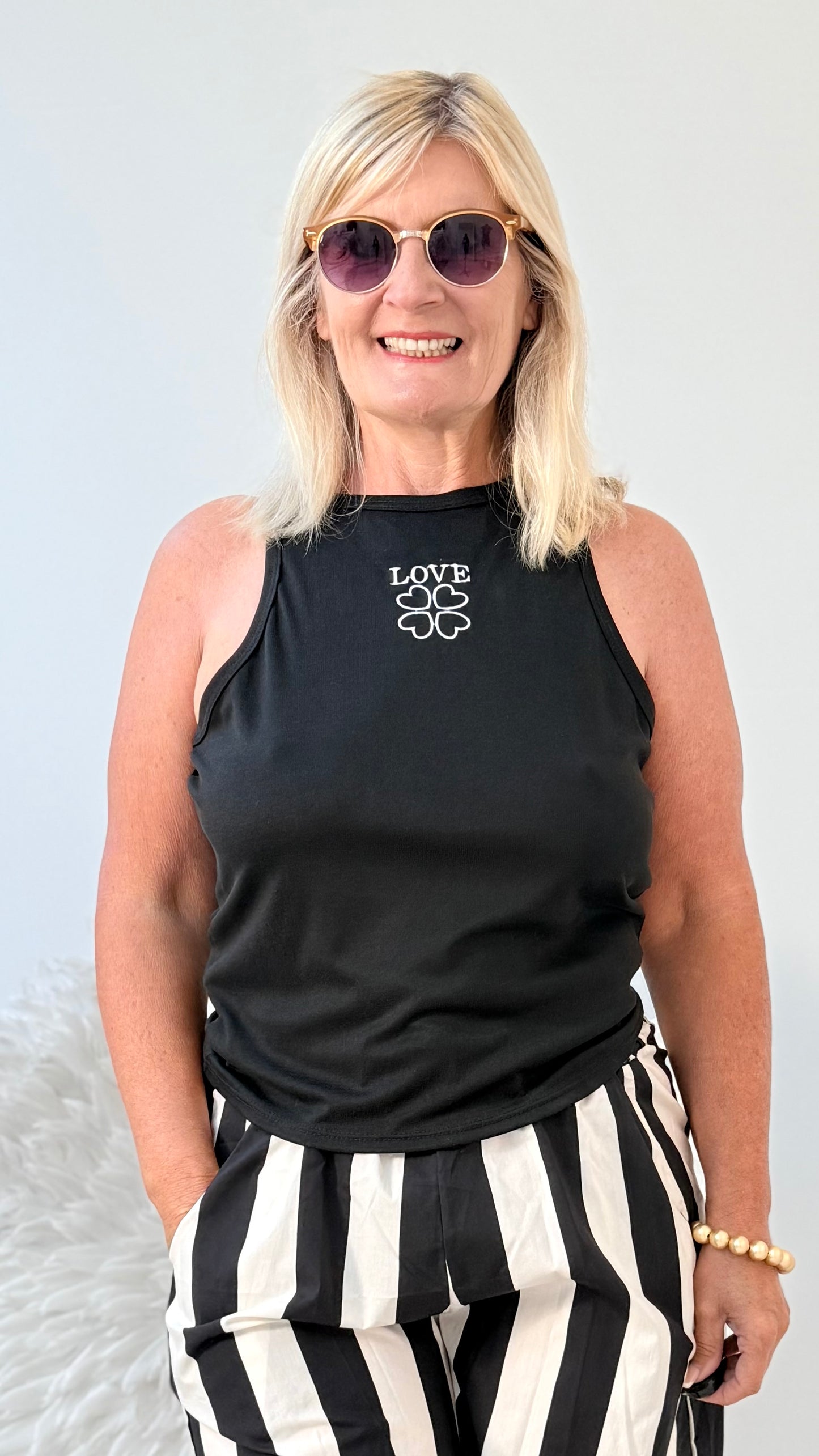 LEICHTES TANK TOP "SCHWARZ“