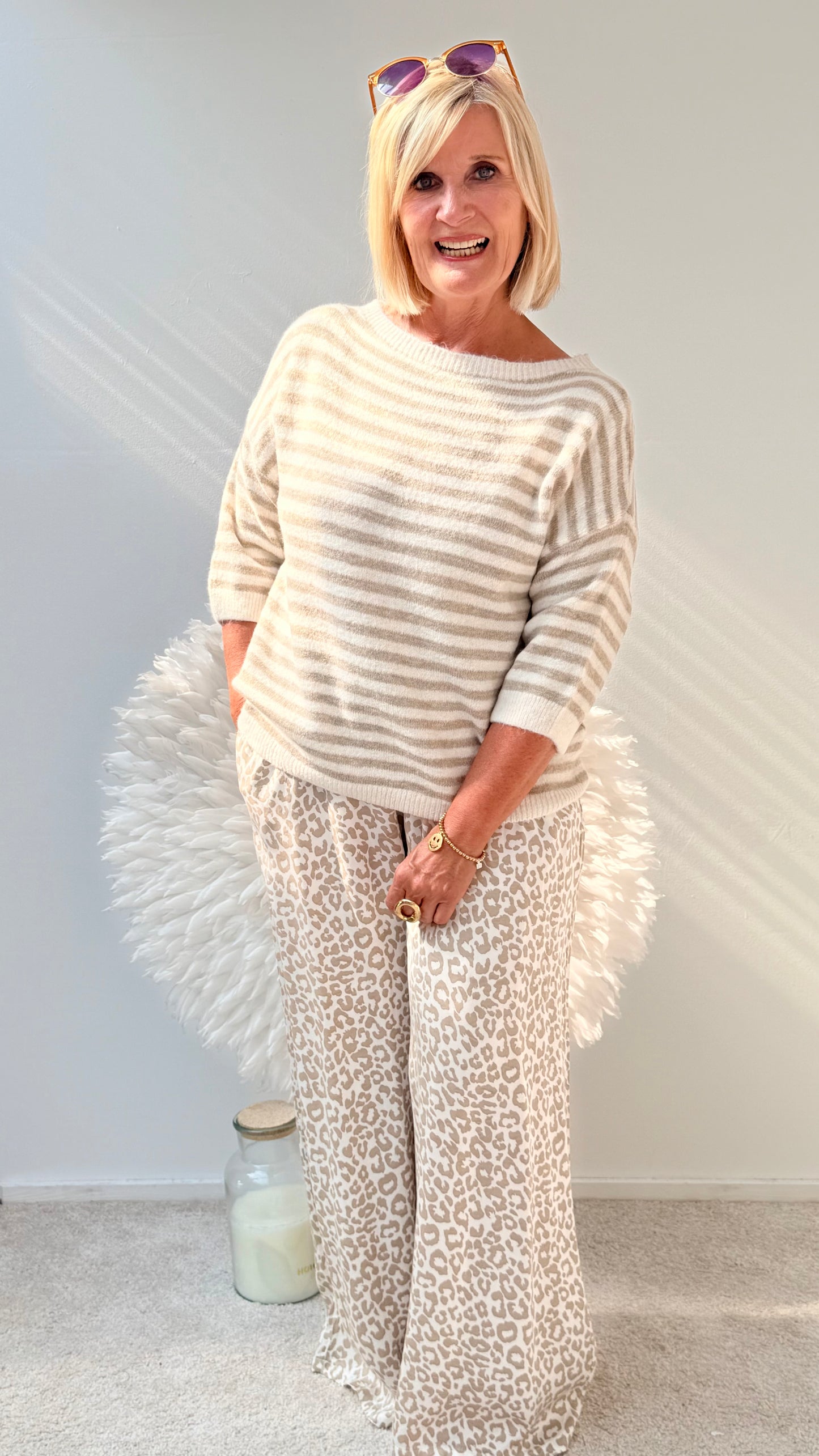 PULLI 1/2 ARM "GESTREIFT"