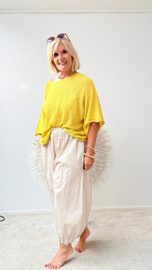 HOSE IN OVERSIZE  BEIGE "