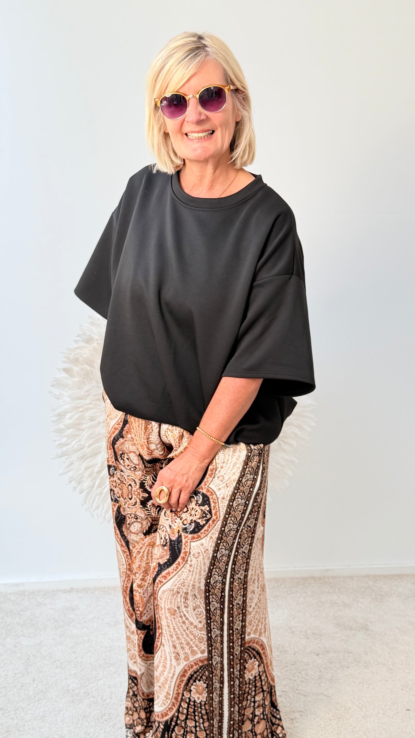 BALLON BLUSE "SCHWARZ"