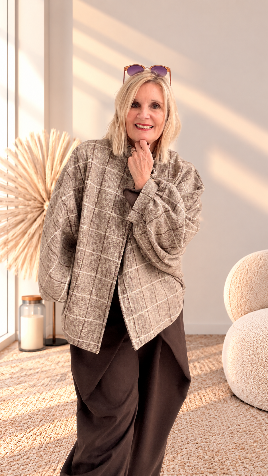CARO JACKE MIT KNOPF