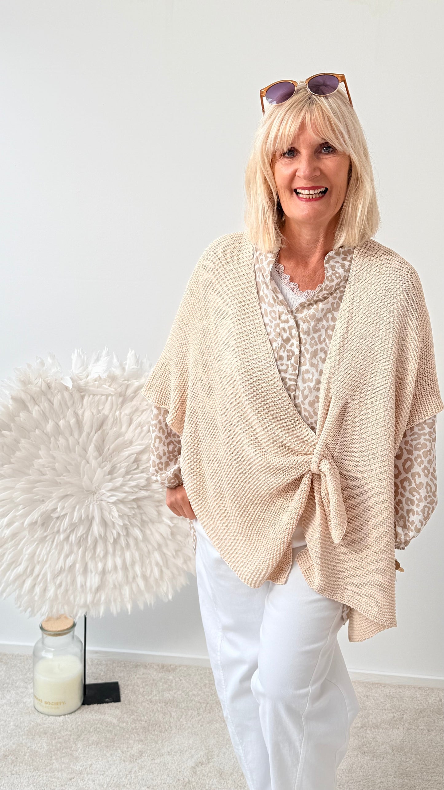 PONCHO "BEIGE"