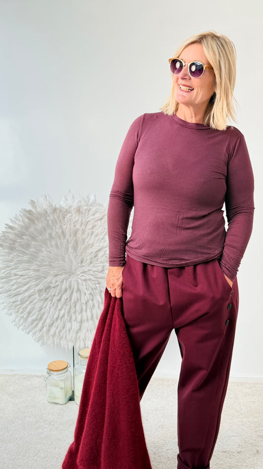 LONGSLEVE  "BURGUNDA"