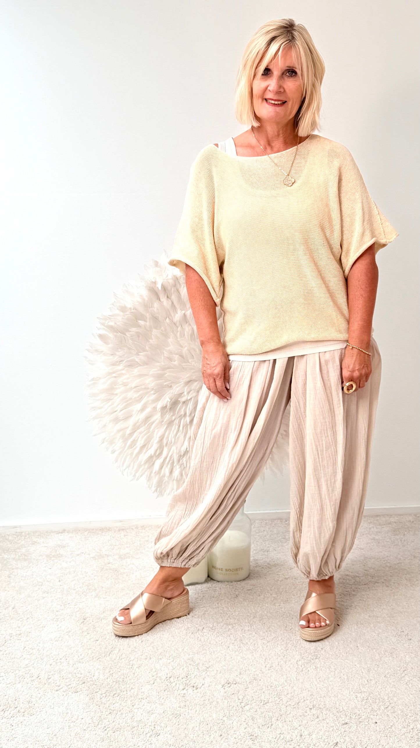 BASIC PULLI " Beige