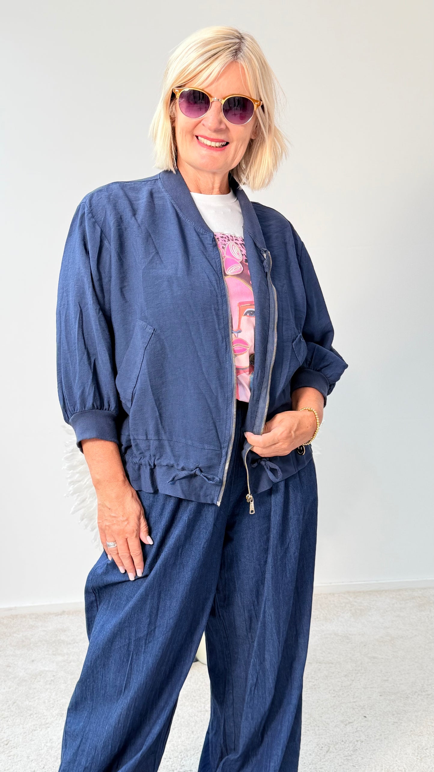 BLUSEN / JACKE "BLAU"