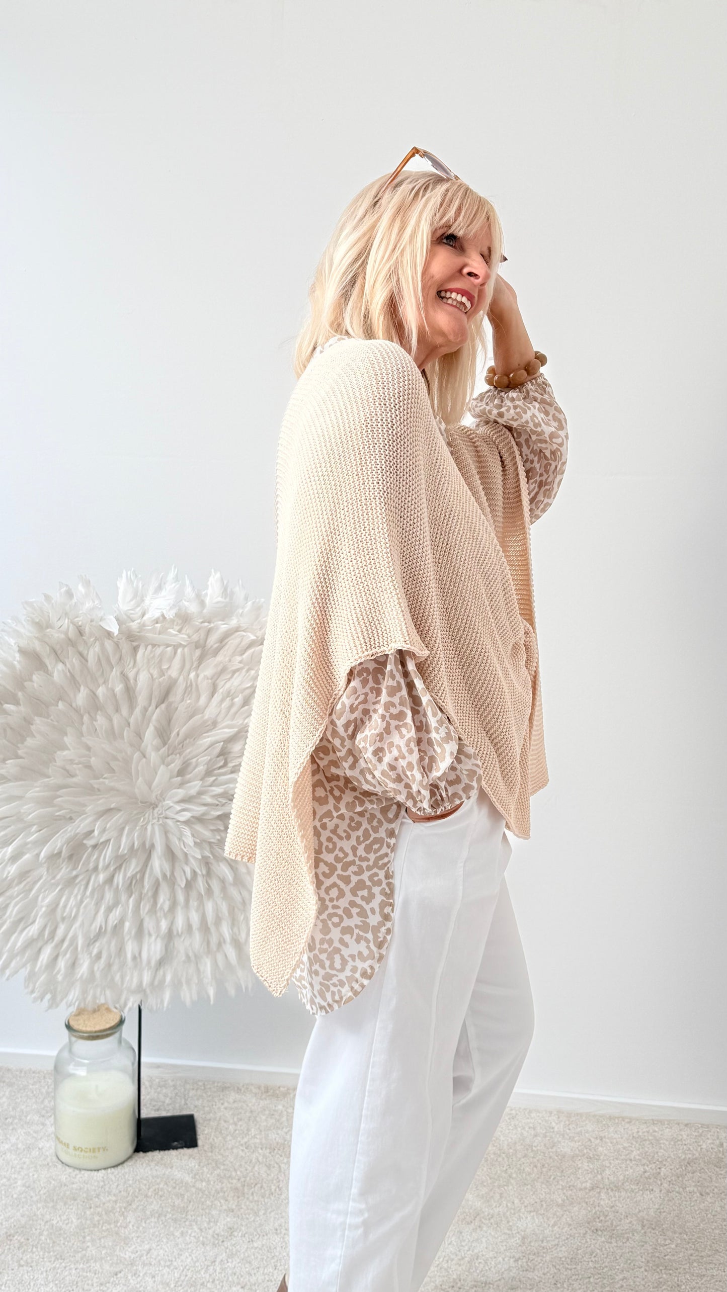 PONCHO "BEIGE"