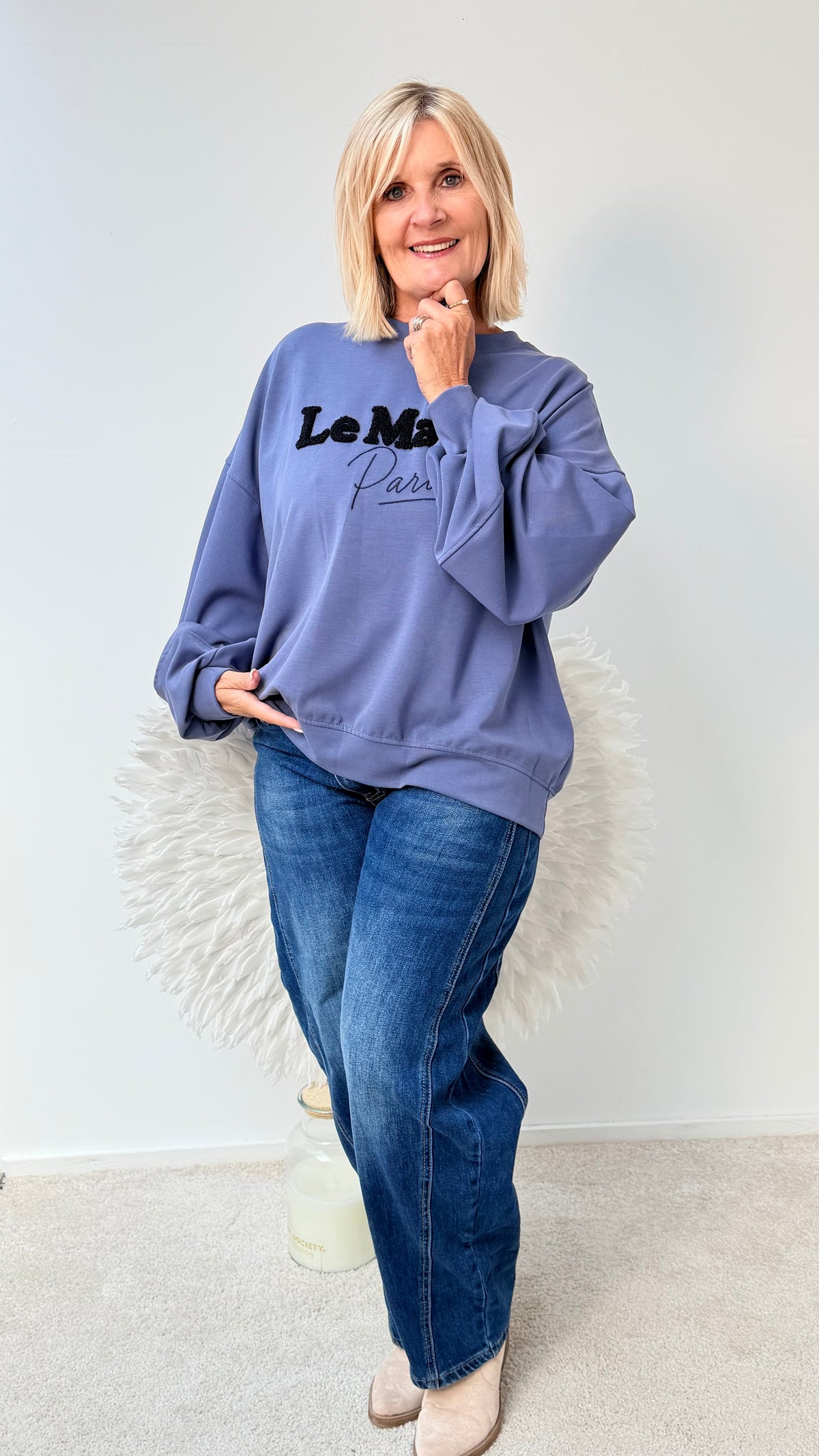 SWEATSHIRT "LE `RAISE`BLAU
