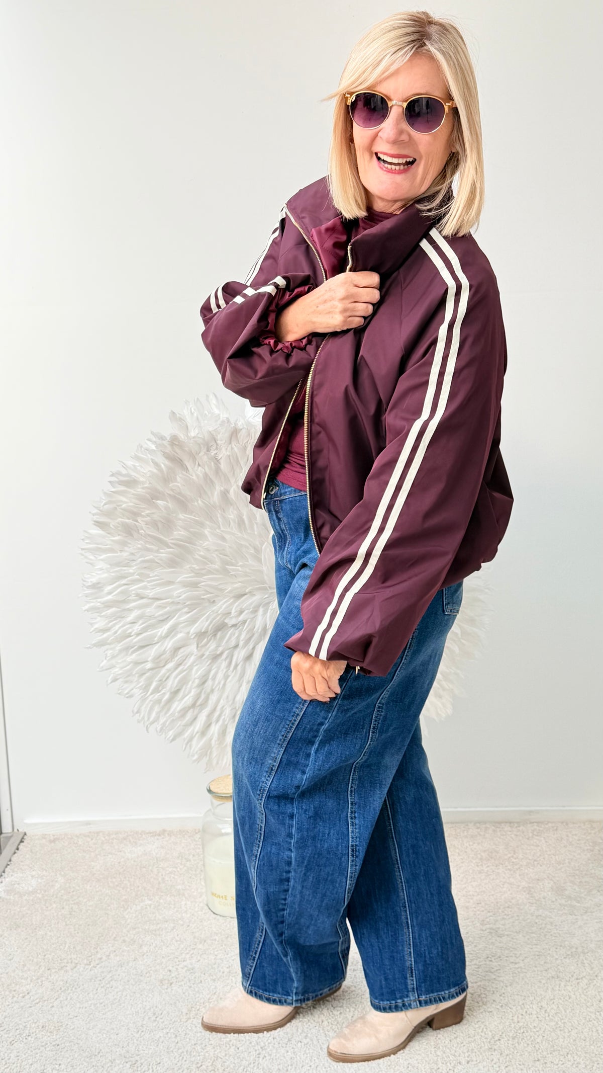BLOUSON JACKE MIT STREIFEN "BEERENTON"