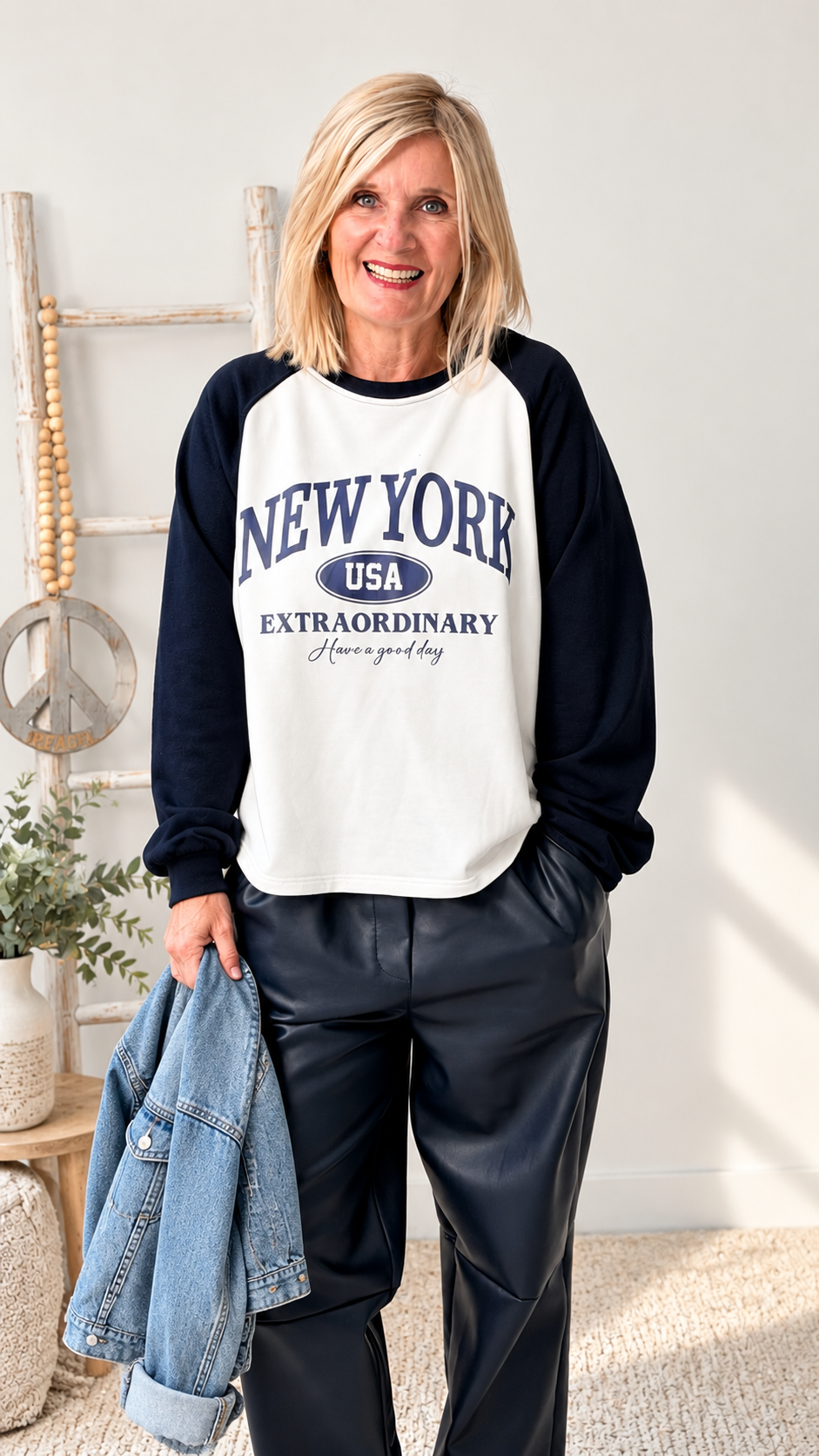 OBERTEIL MIT FRONT DRUCK " NEW YORK"
