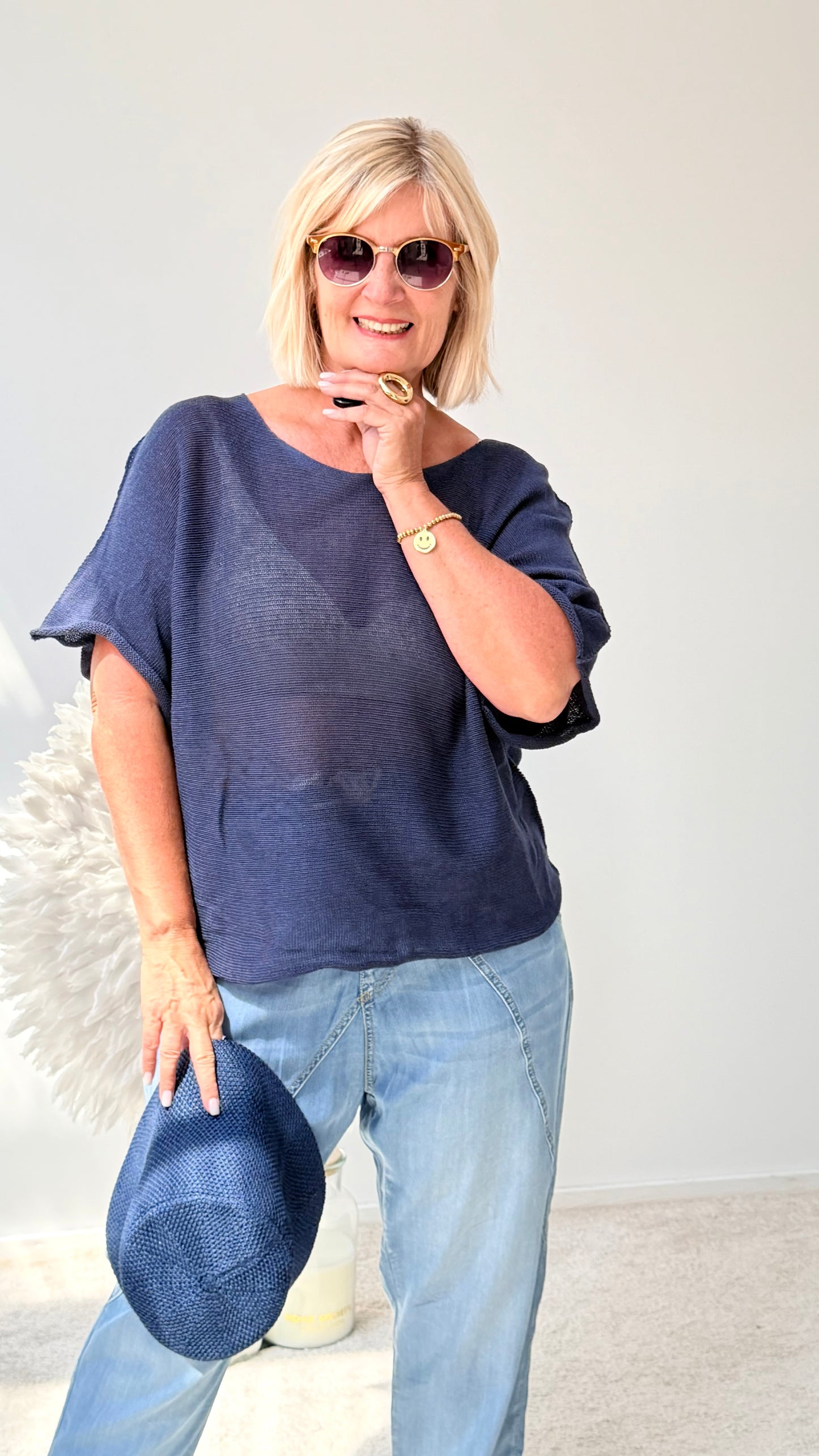 BASIC PULLI " MITTERNACHT BLAU"