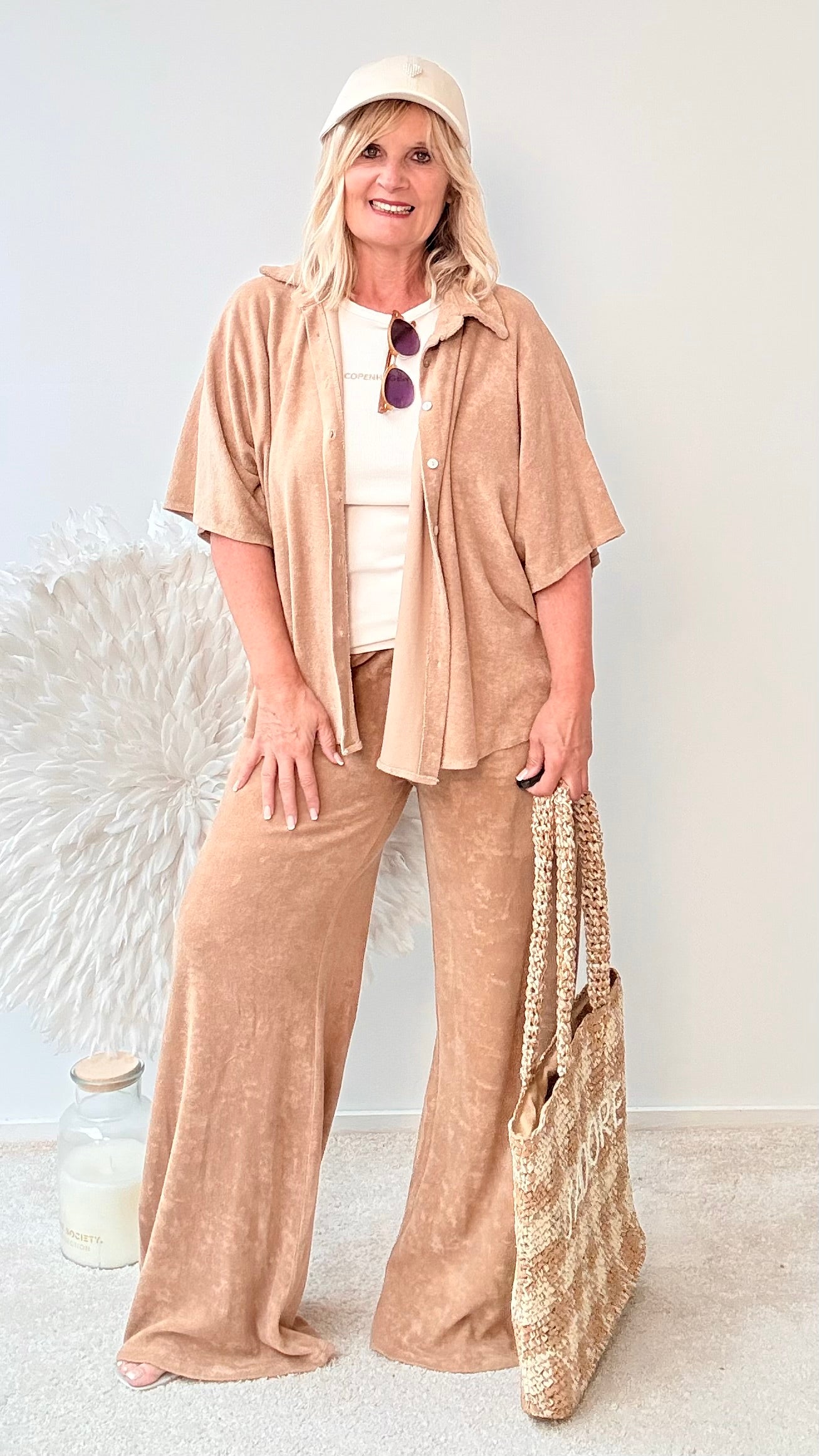 HOSE IM COZY STYLE "CAMEL"