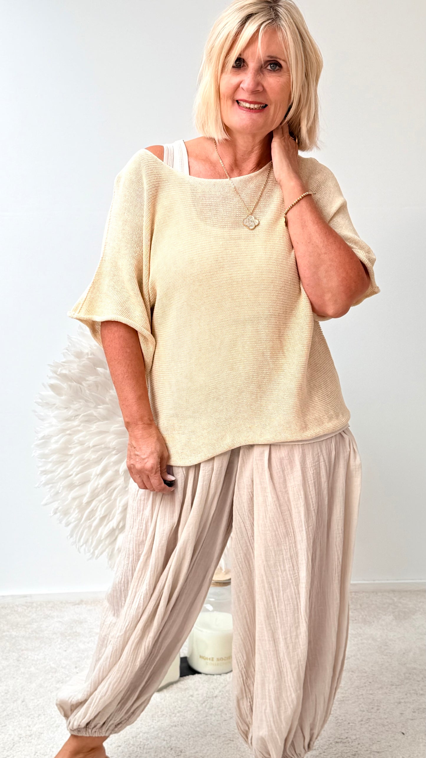BASIC PULLI " Beige