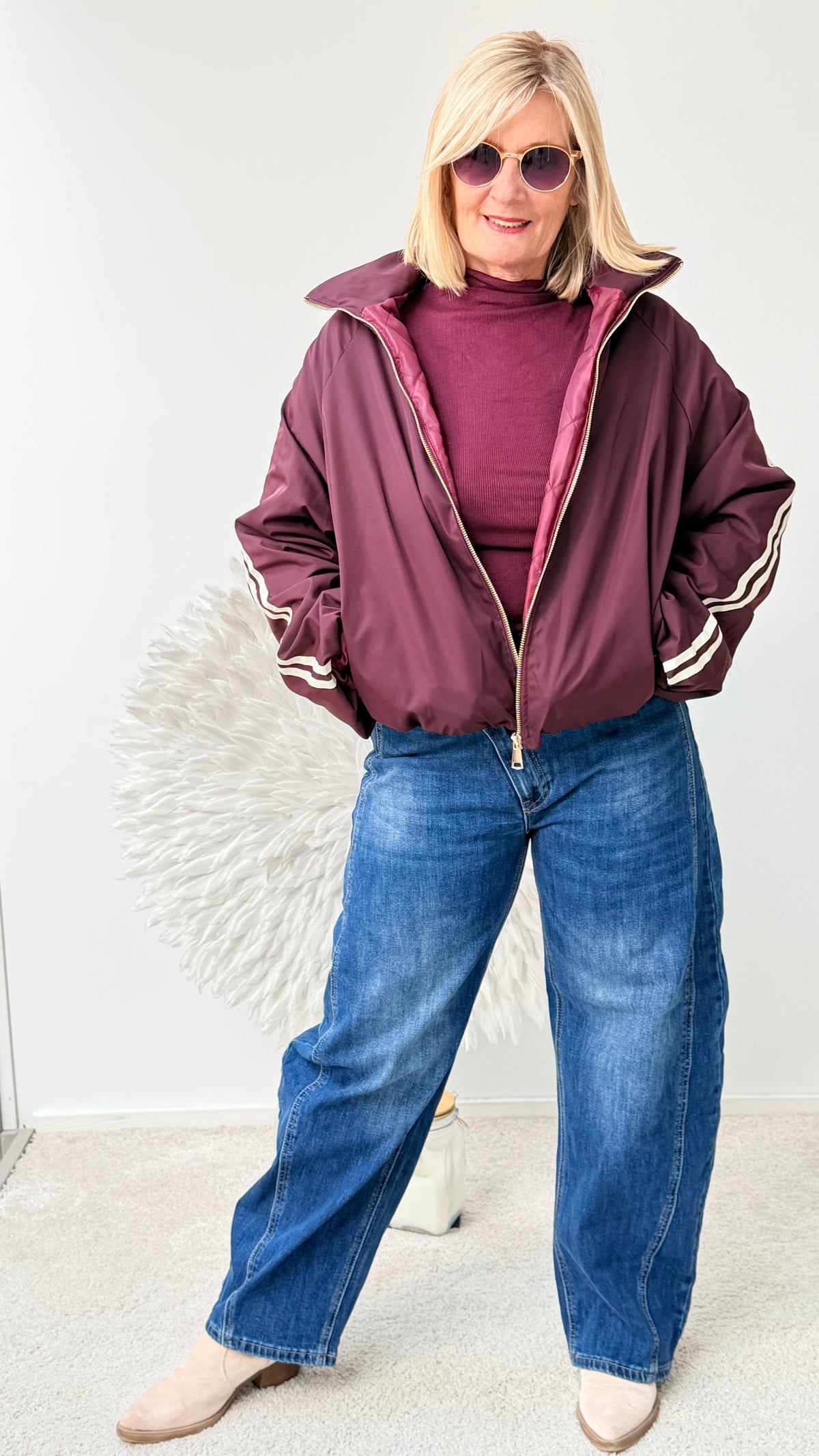 BLOUSON JACKE MIT STREIFEN "BEERENTON"