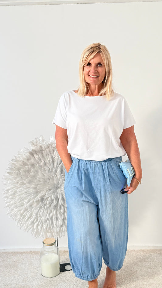 PUMPHOSE "LEICHTER JEANS"