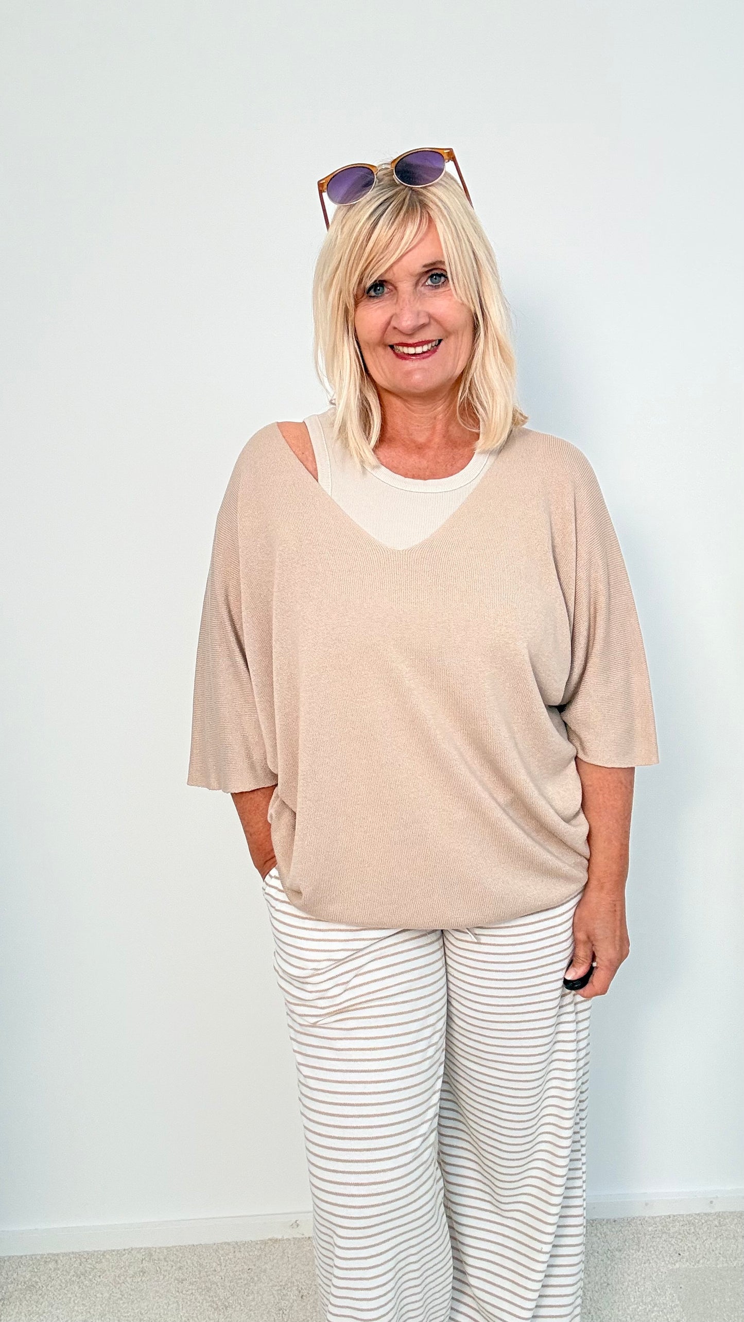 LEICHTER BASIC PULLI " BEIGE