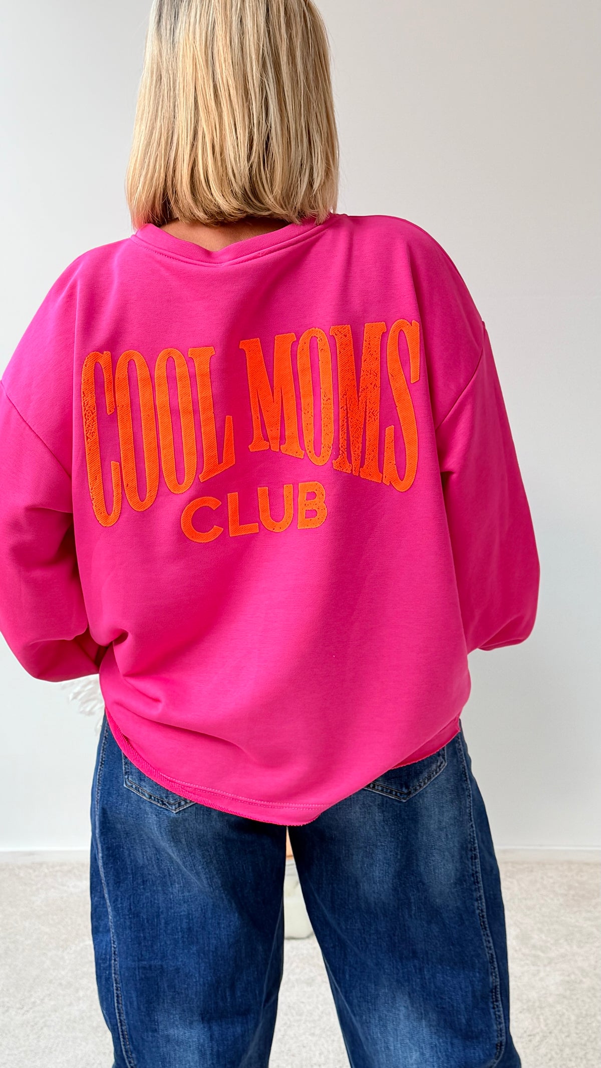SWEATSHIRT "COOL MOMS" PINK