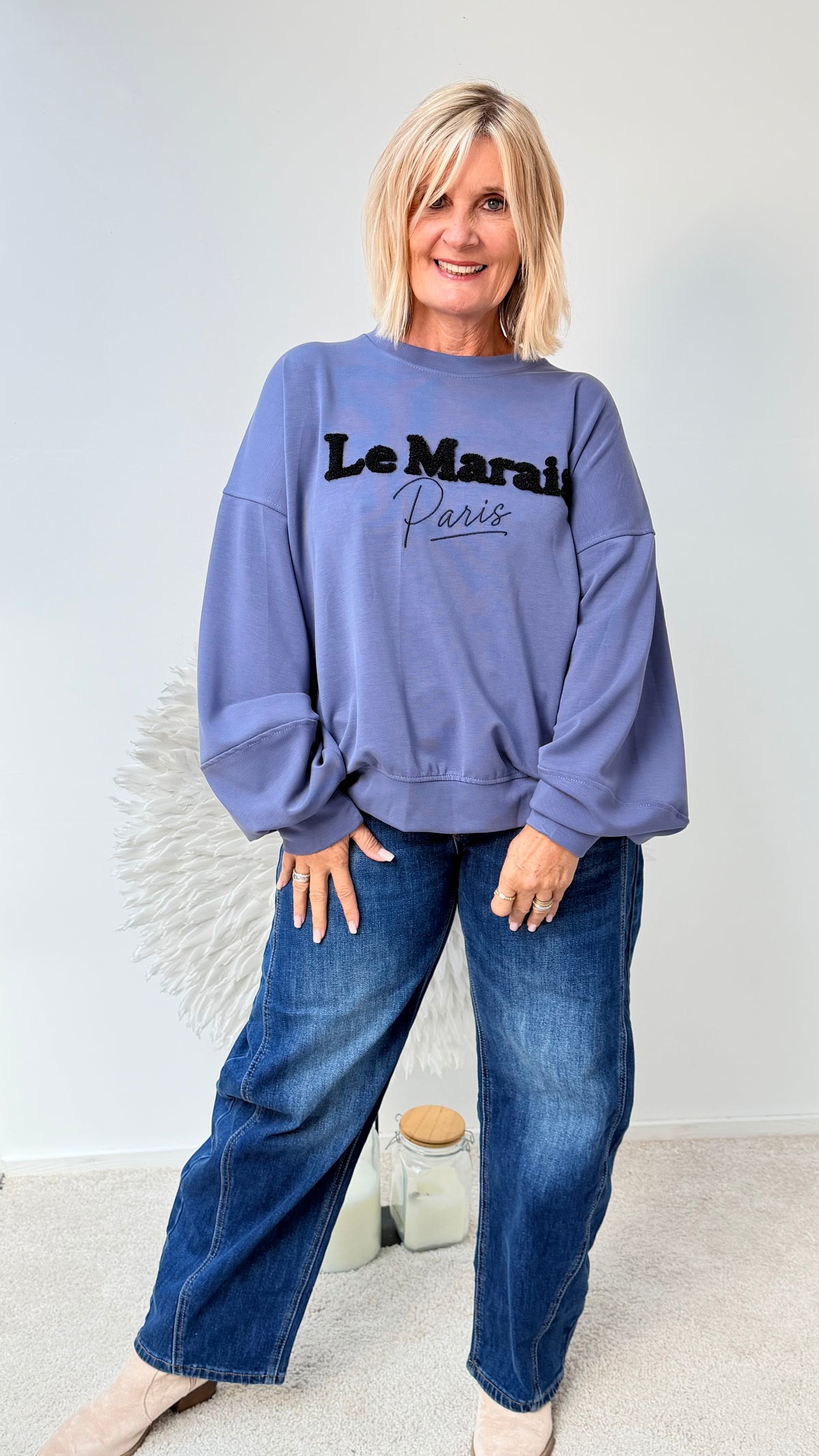 SWEATSHIRT "LE `RAISE`BLAU