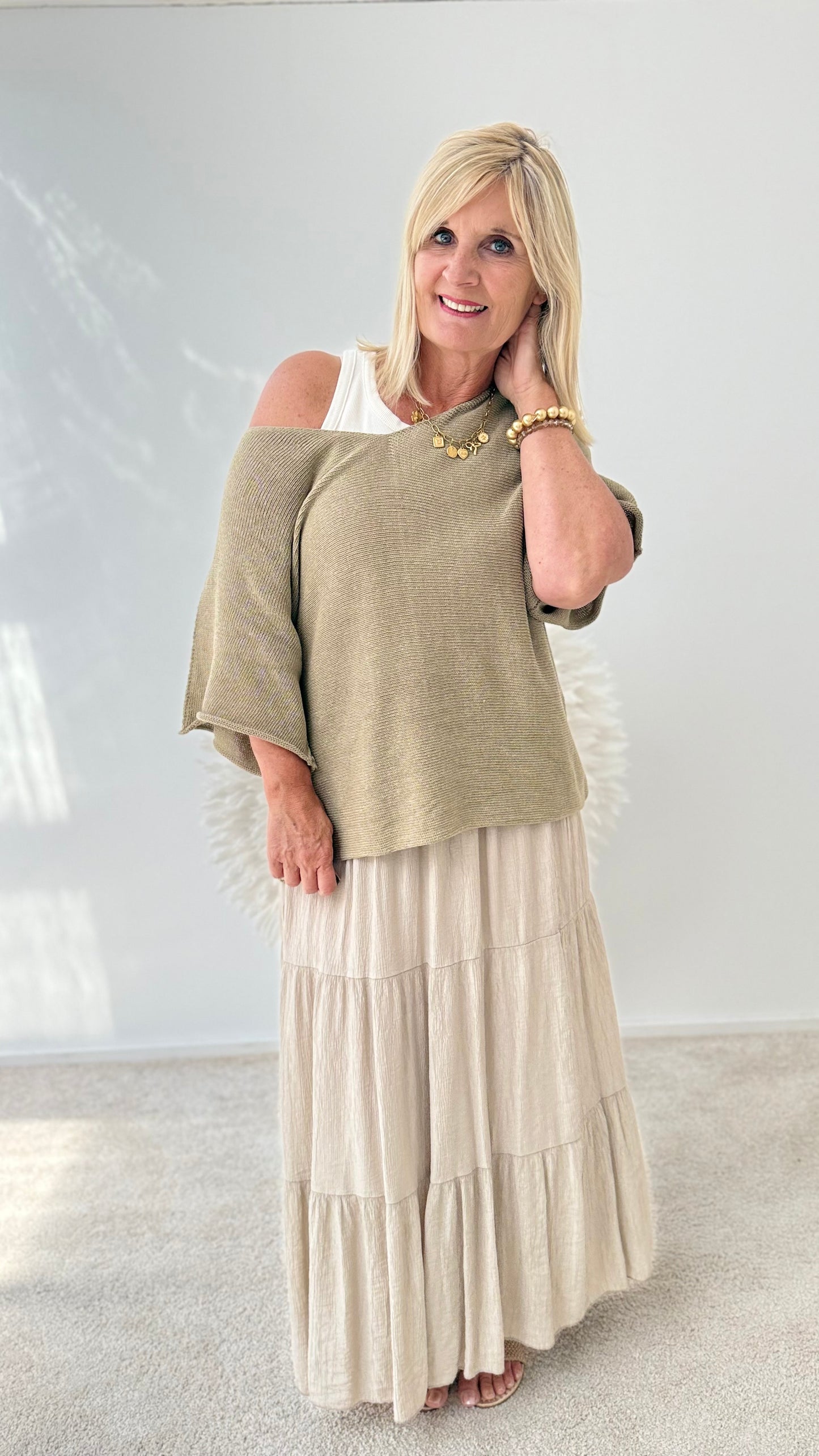 PULLI "TAUPE/OLIV"