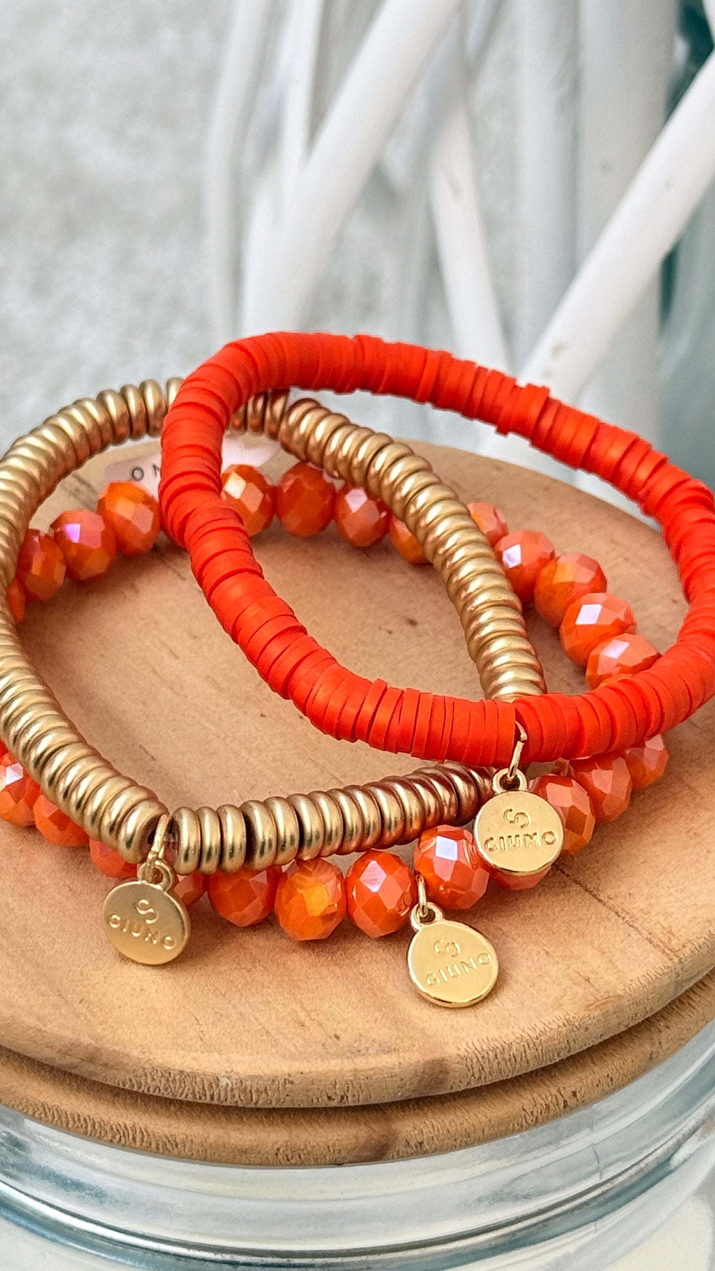 ARMBÄNDCHEN" ORANGE" GUMMIERT