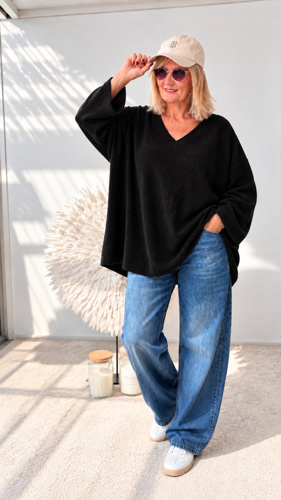 OVERSIZE PULLI"SCHWARZ"